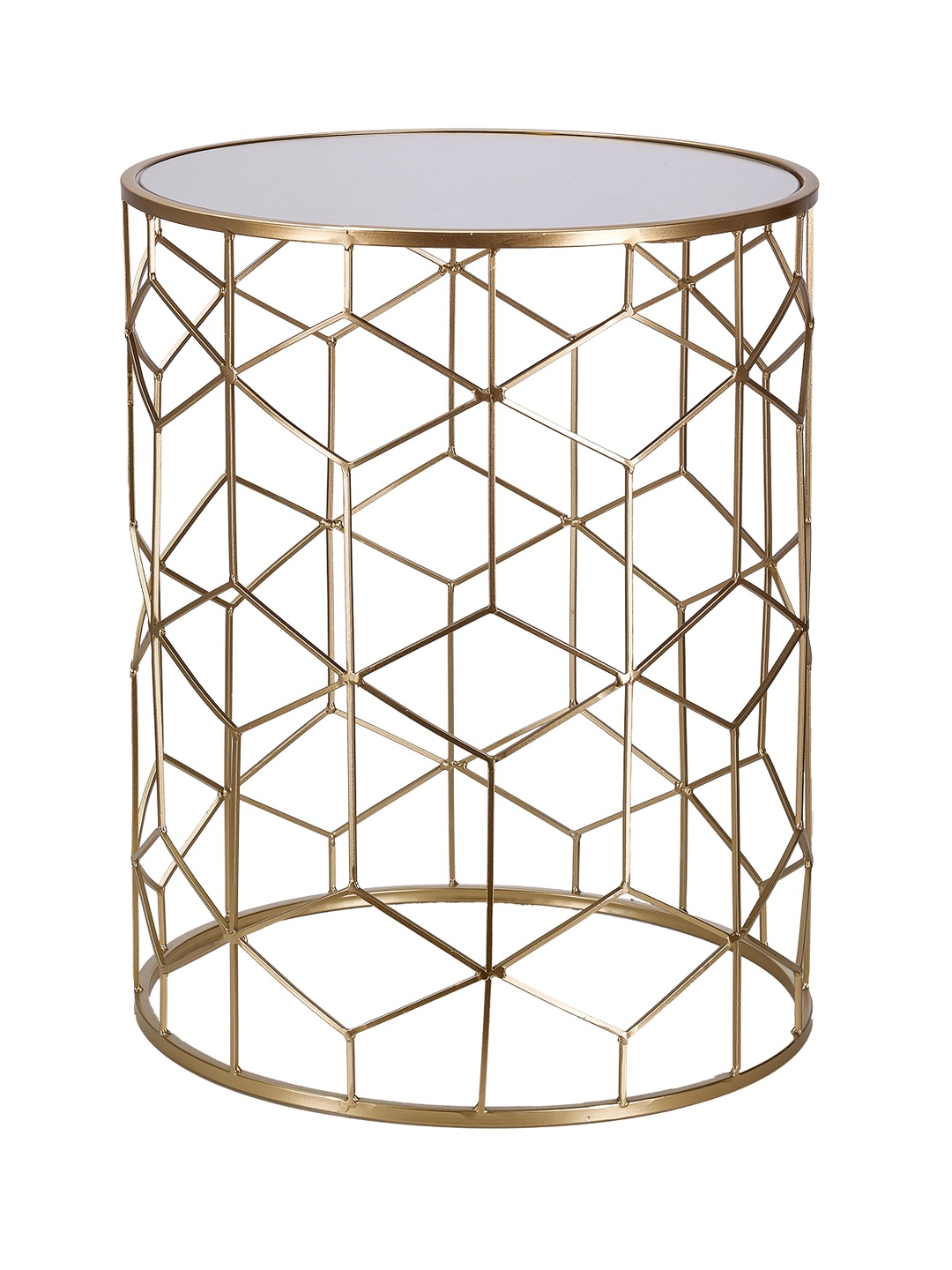 Diamond Metal Sehpa M Gold