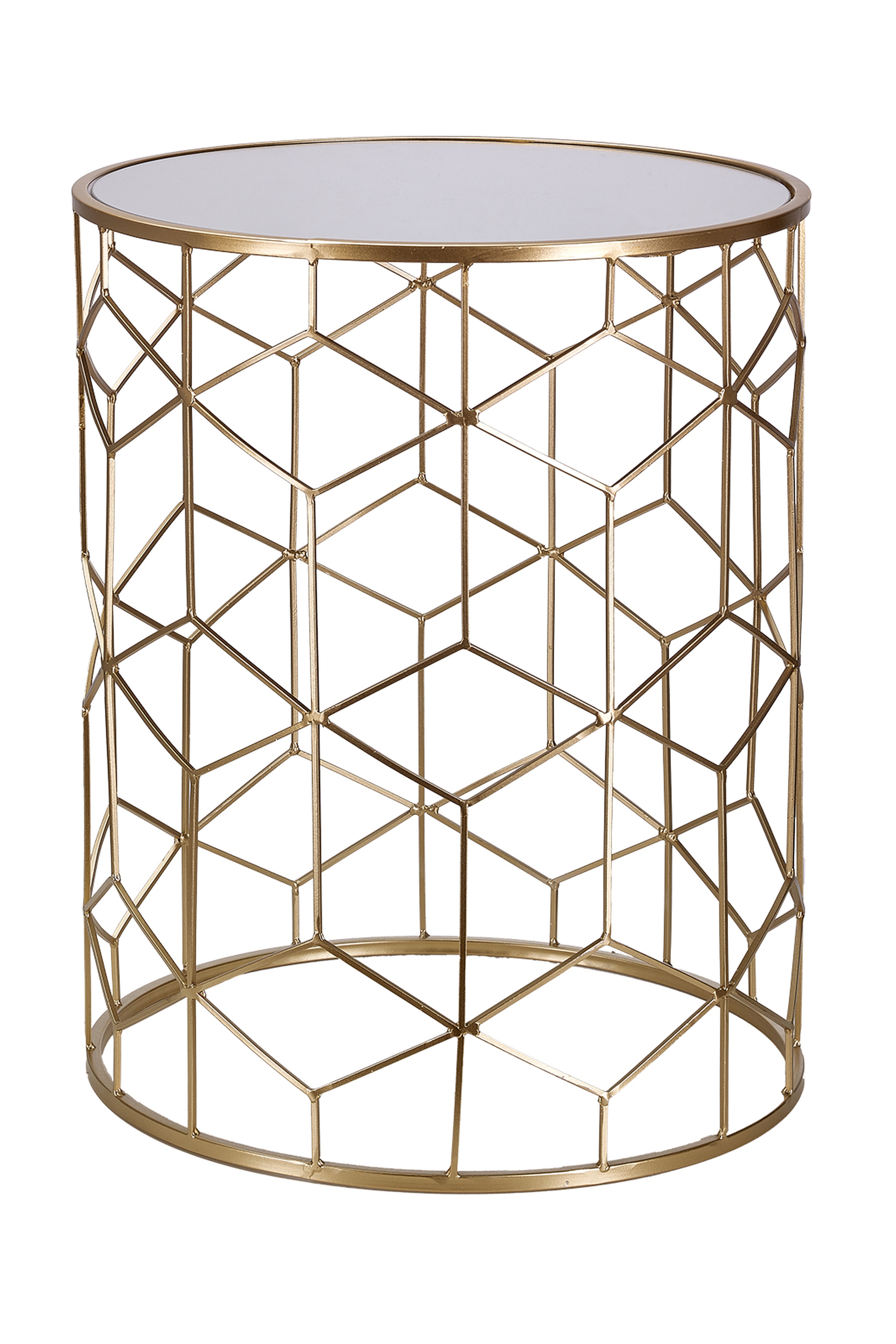 Diamond Metal Sehpa M Gold
