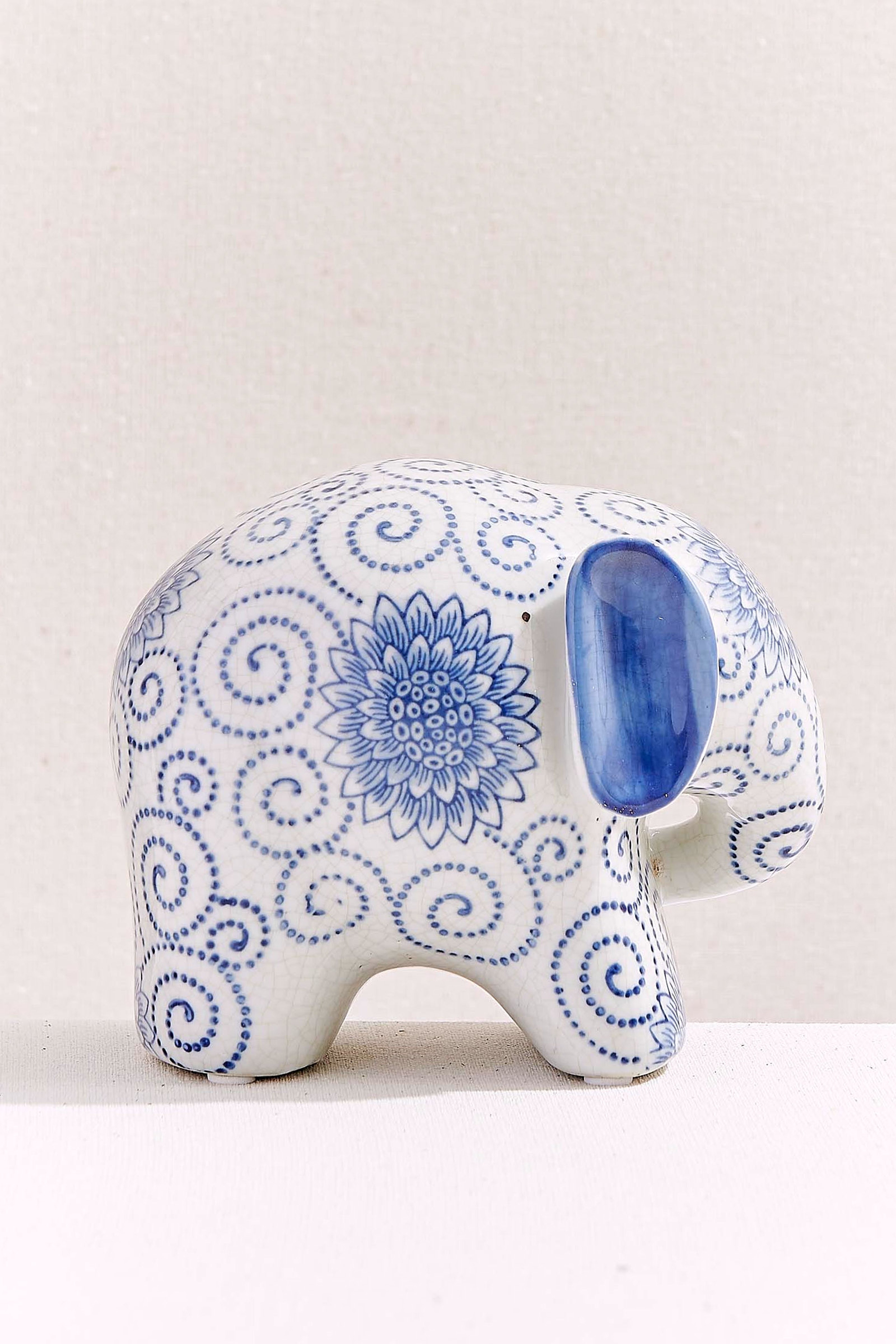 Elephant Porselen Dekoratif Obje S