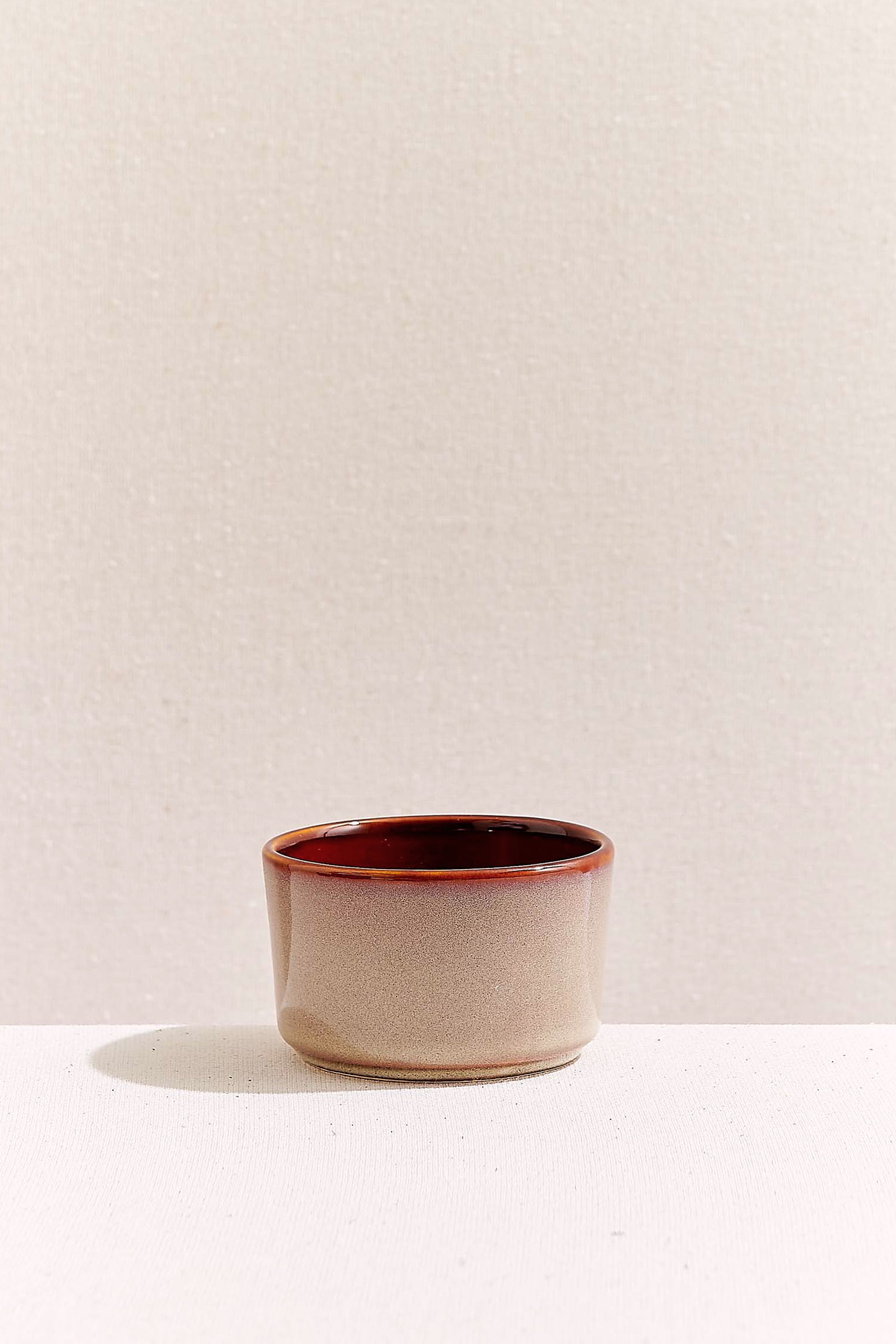 Amber Honeycomb Ceramic Ramekin