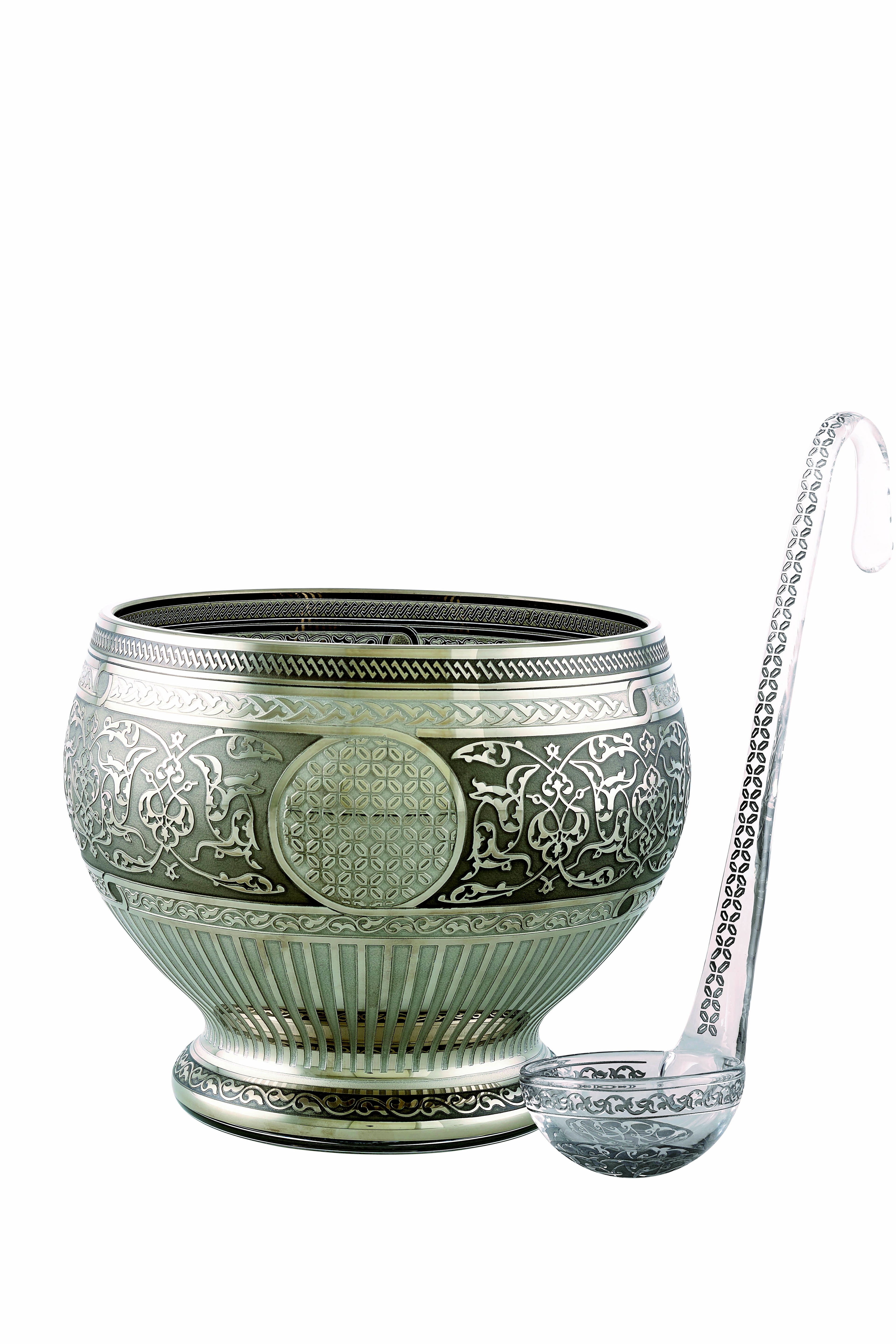 Silver Ziyade Soup Bowl