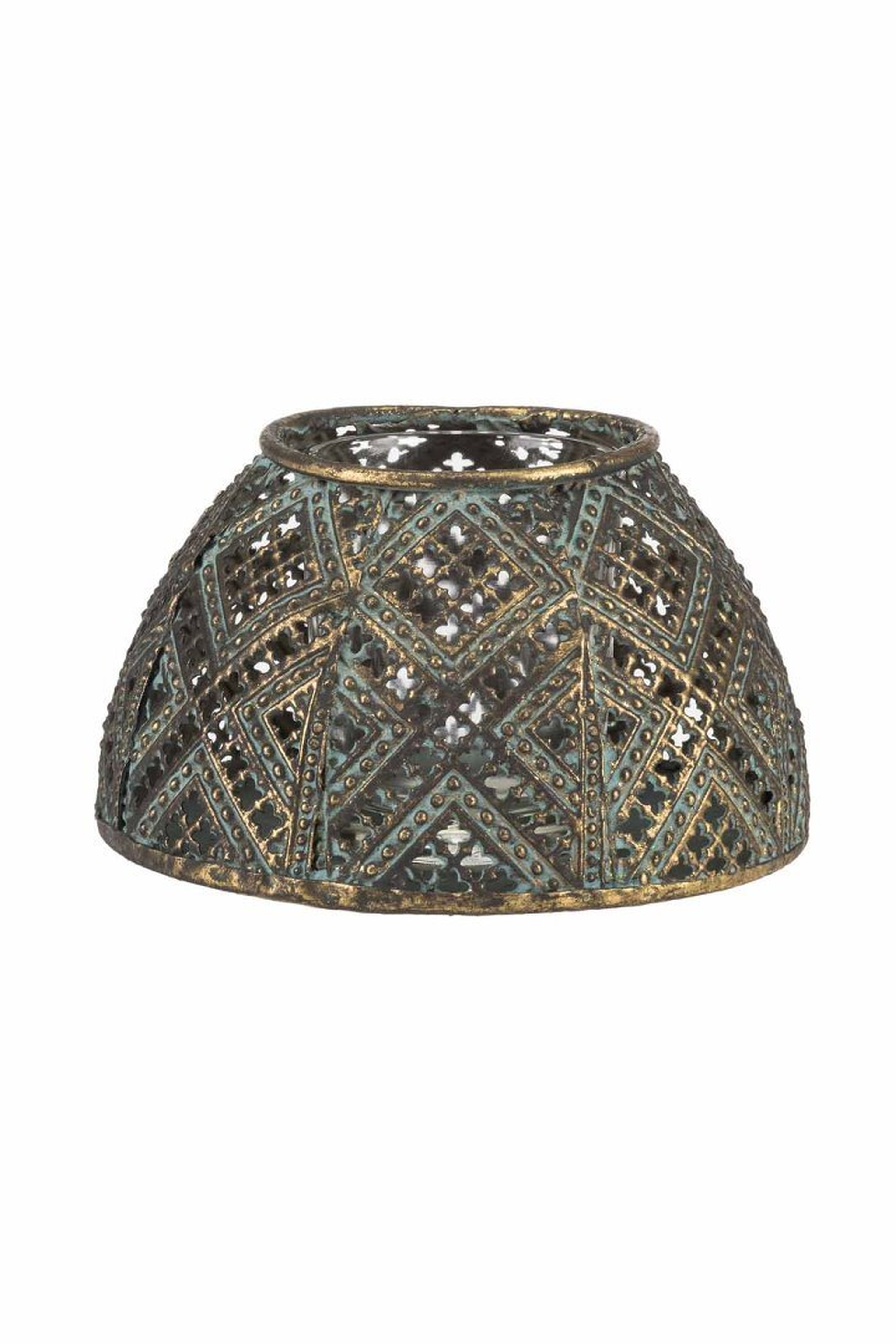 Tile Metal Tealight Candle Holder S