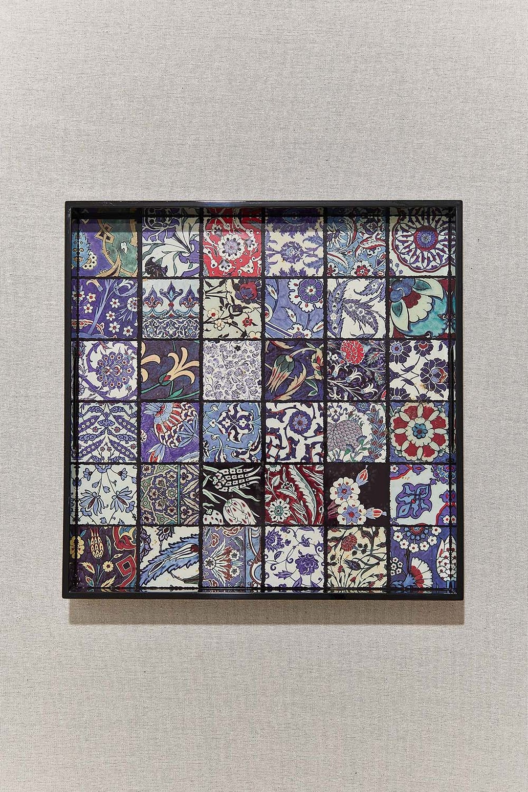 İznik Çini Karolu Tepsi 35x35 cm