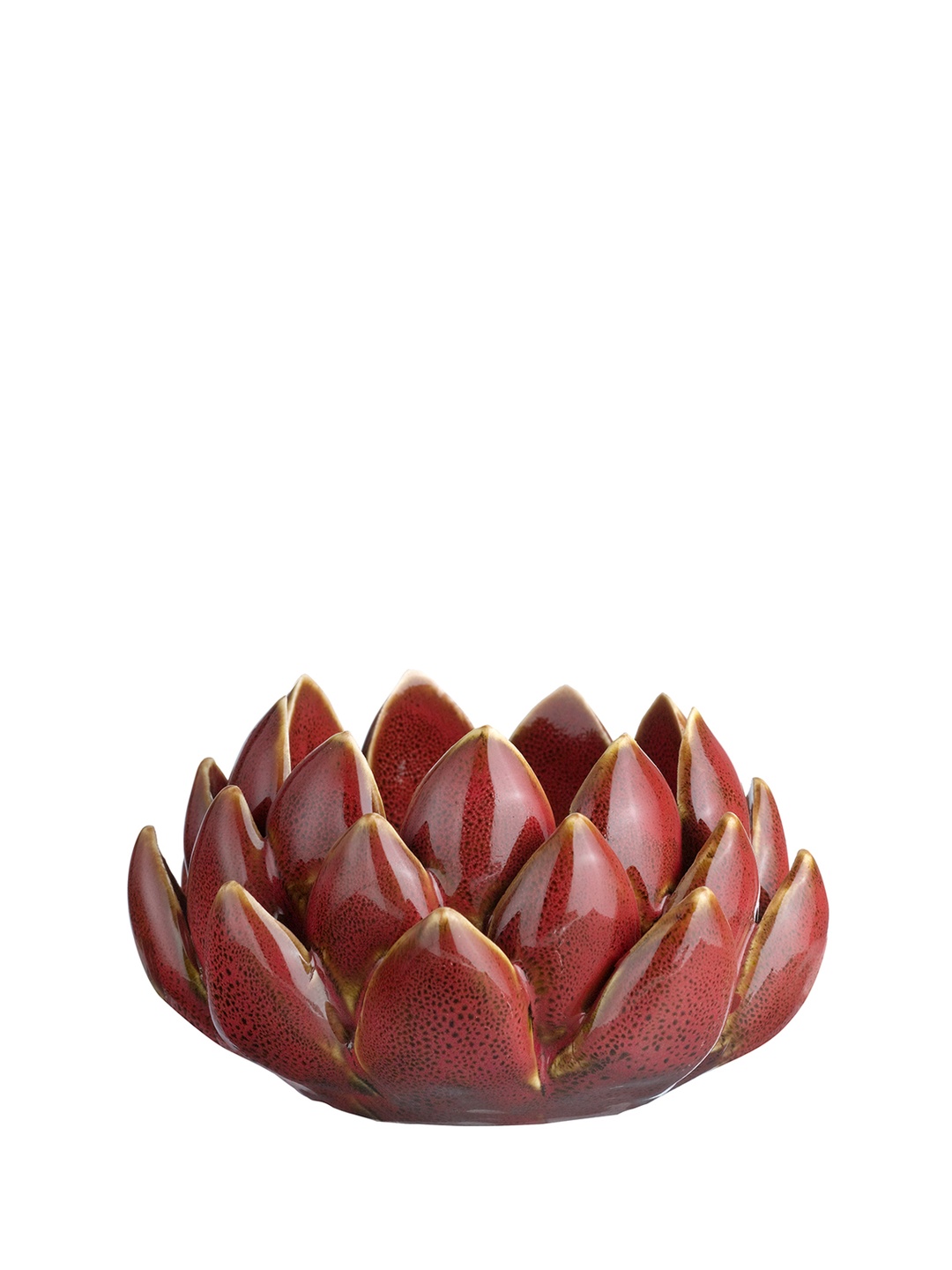 Artichoke Seramik Tealight Mumluk Kırmızı