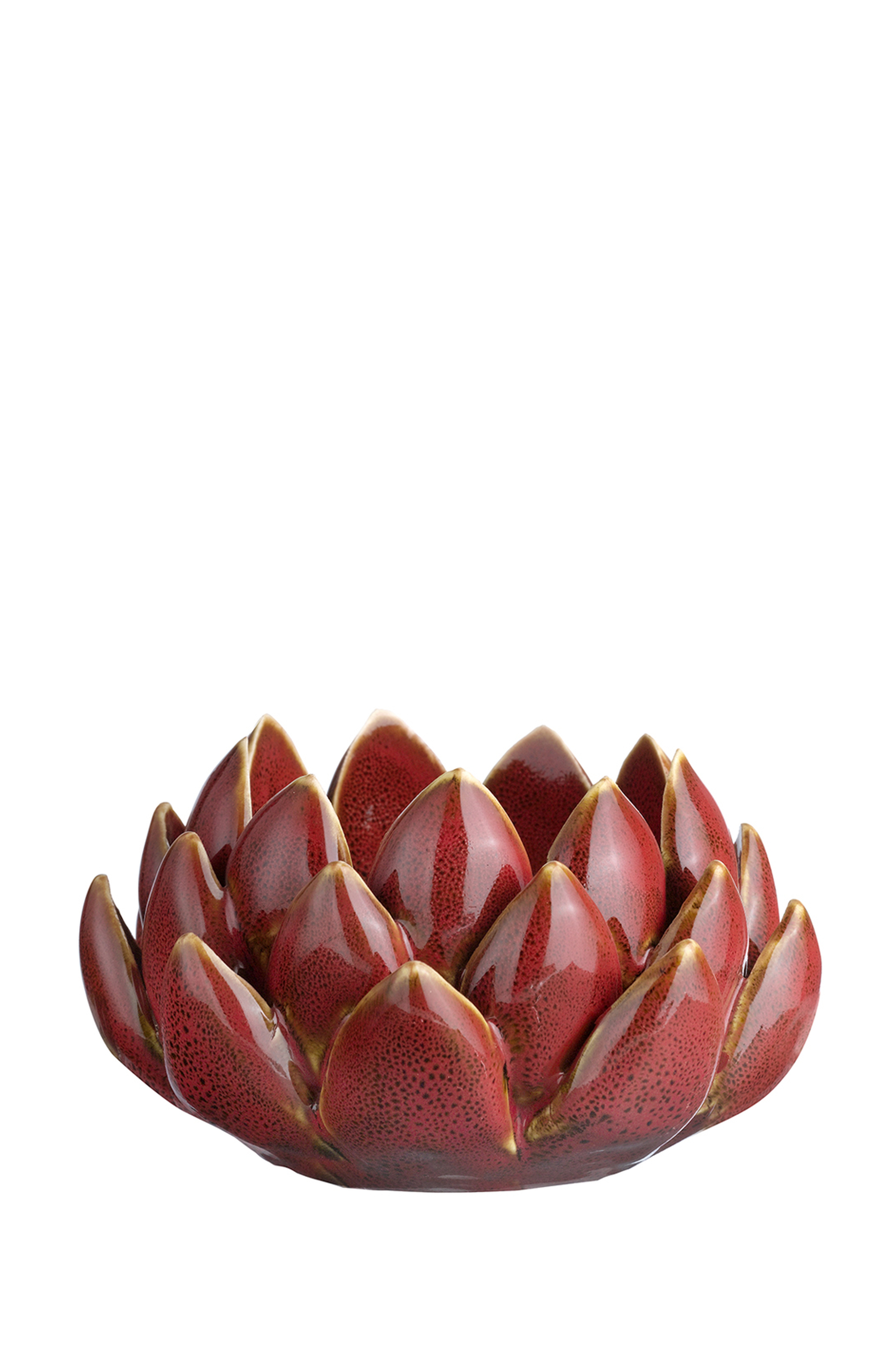 Artichoke Seramik Tealight Mumluk Kırmızı