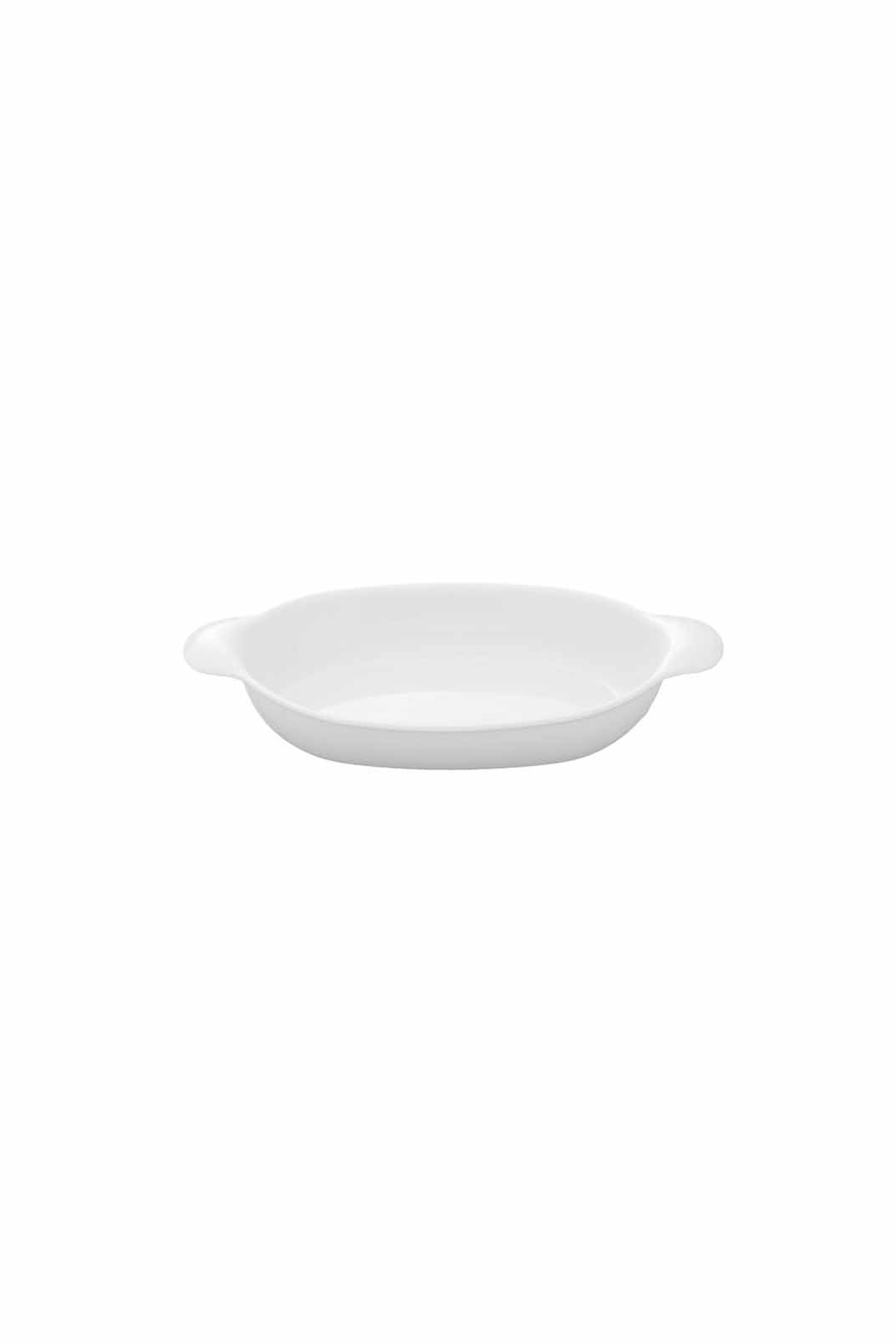 White Organic Porcelain Oval Oven Dish 36 Cm