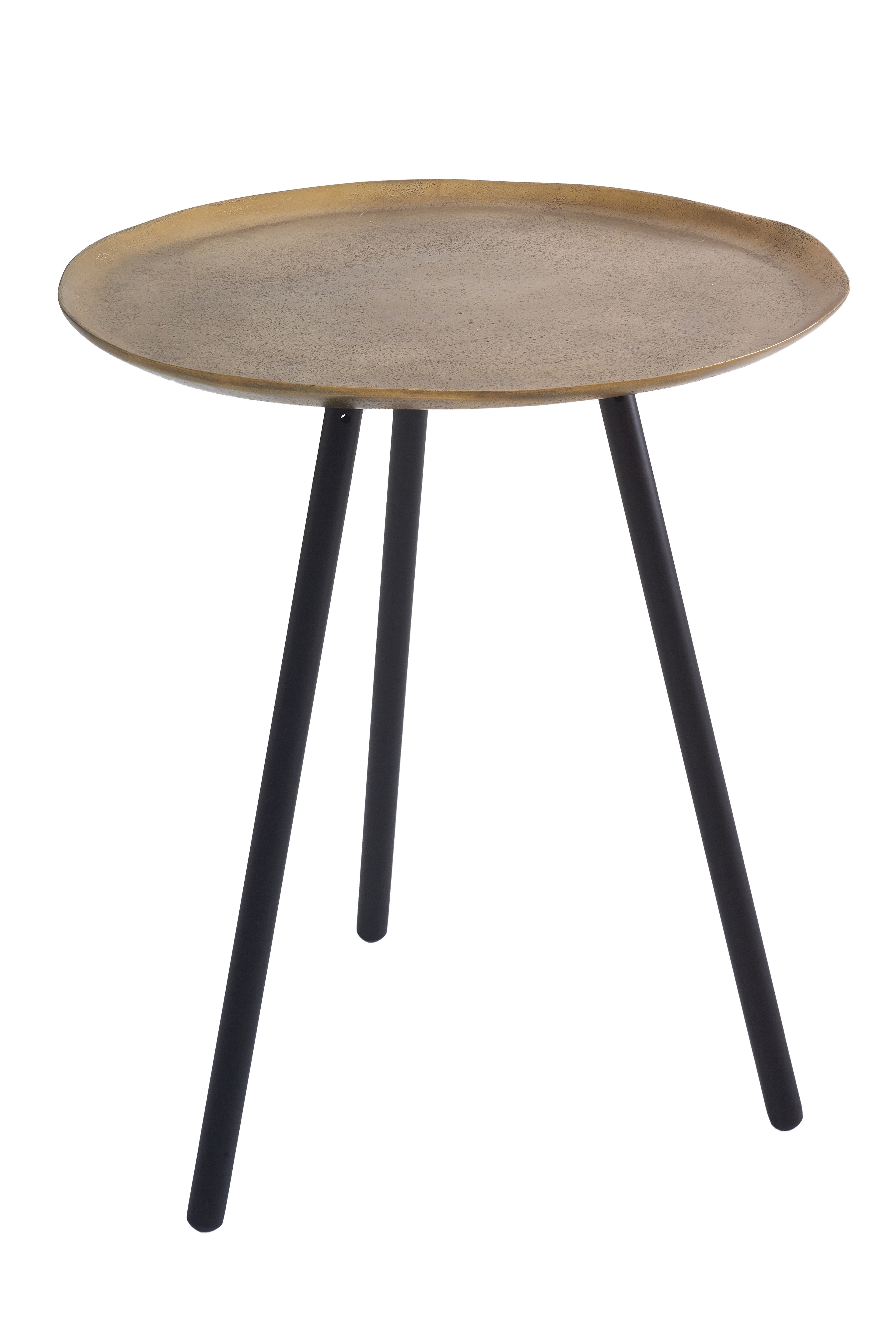 Antik Gold Circle Metal Sehpa M