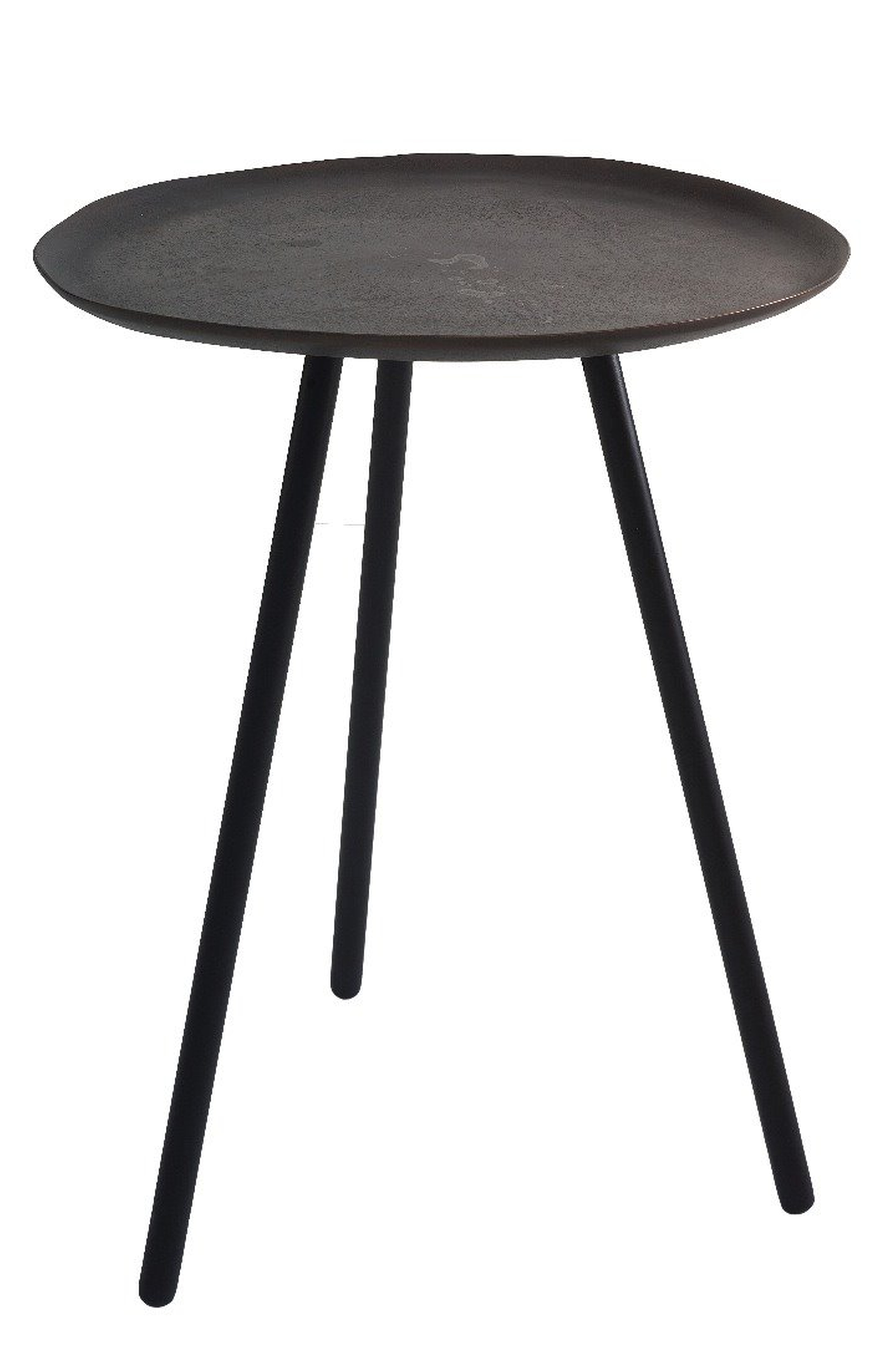 Bakır Circle Metal Sehpa L