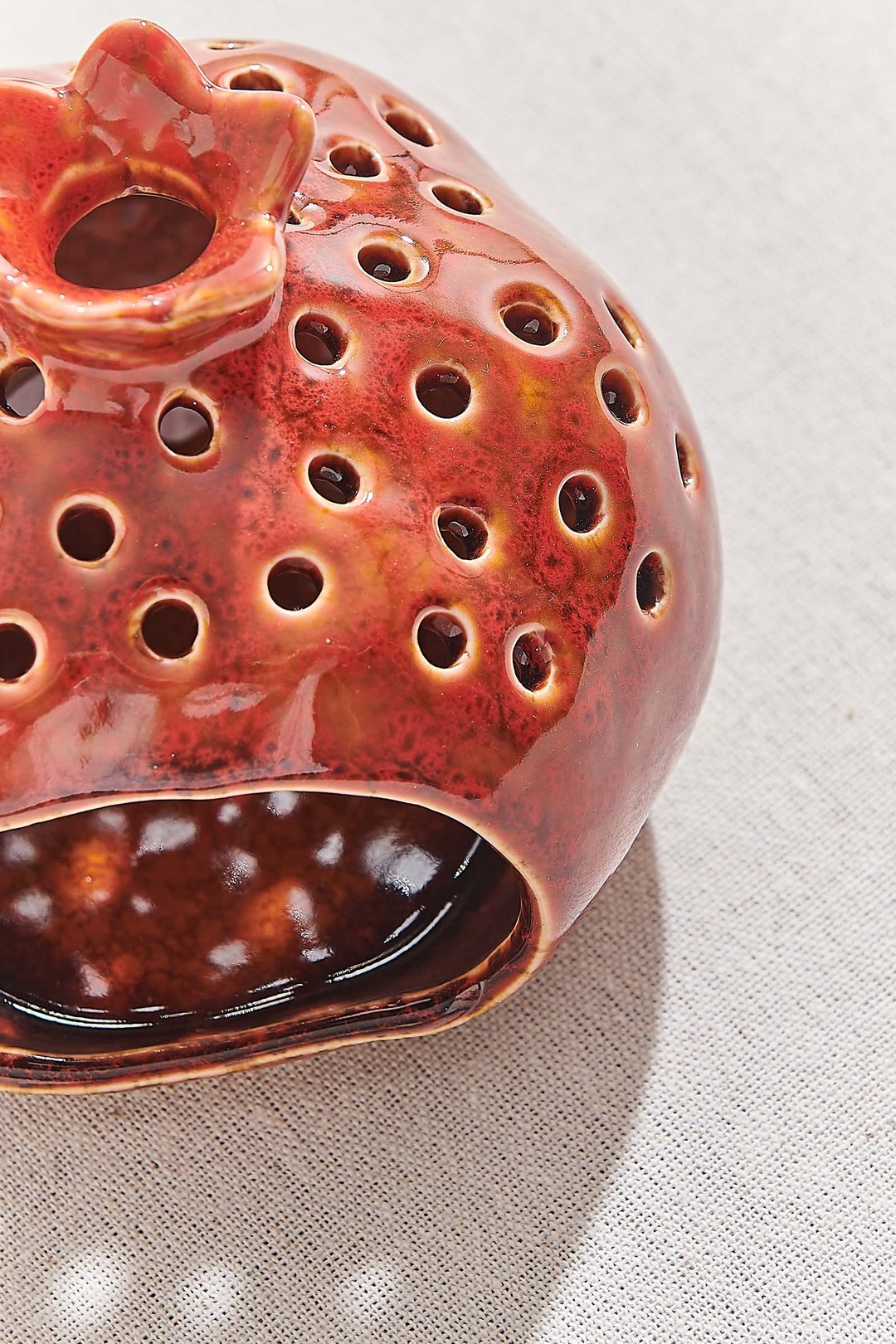 Nar Porselen Tealight Mumluk M Kırmızı