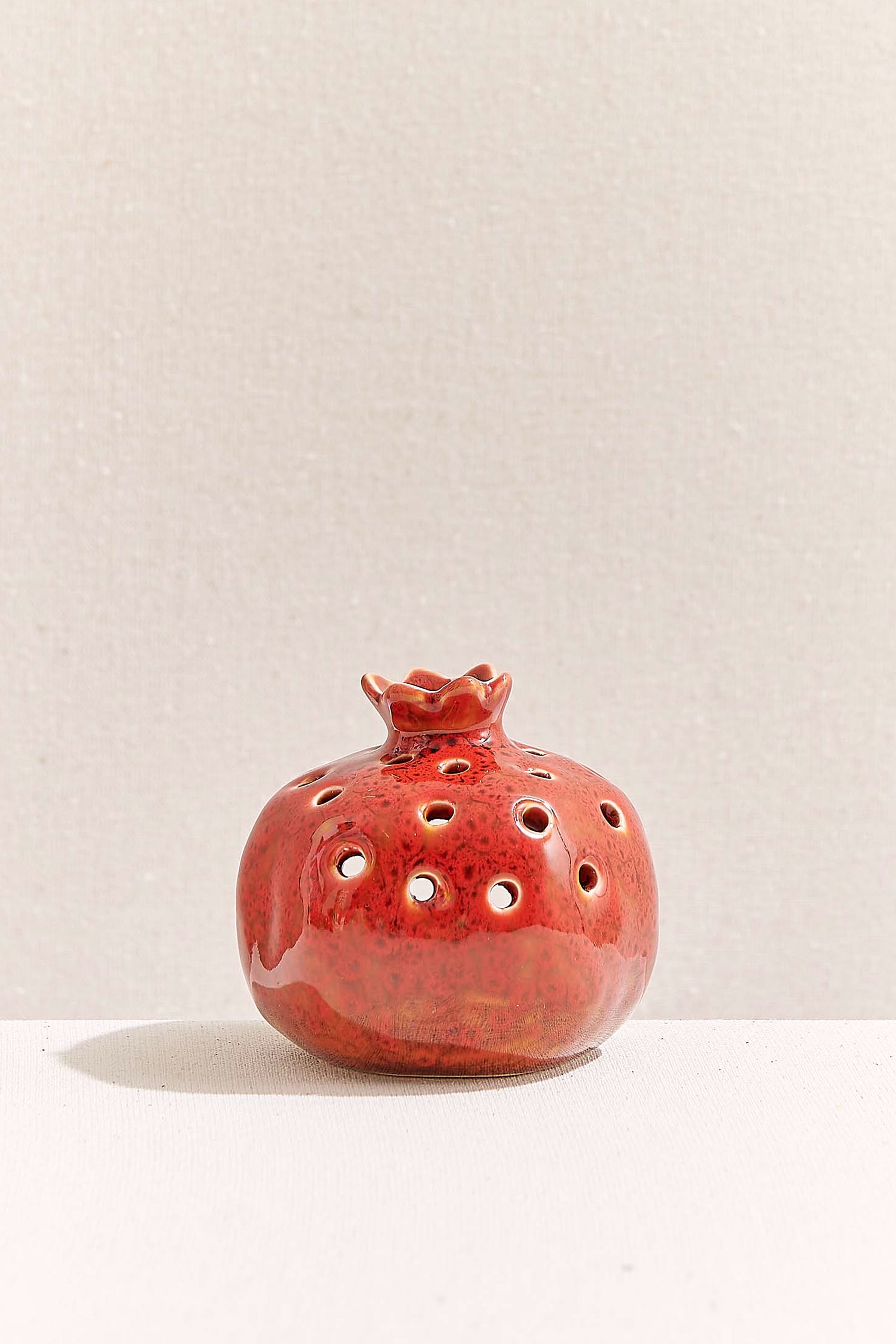 Nar Porselen Tealight Mumluk S Kırmızı
