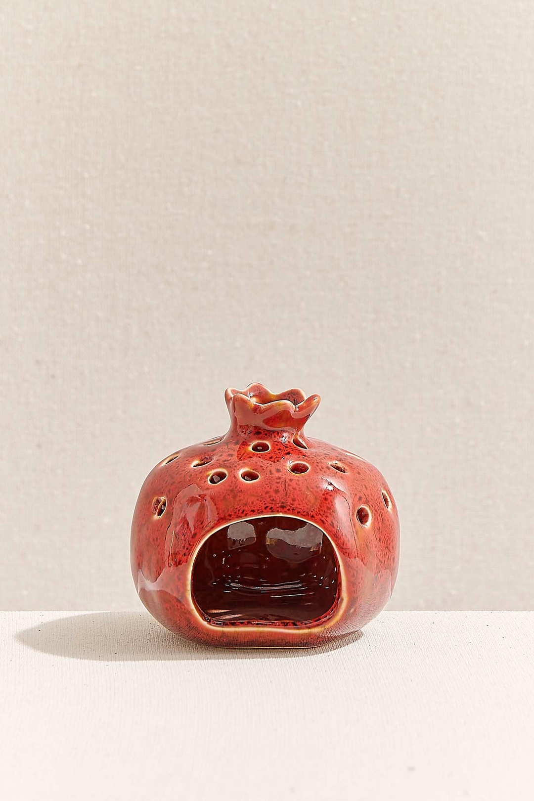 Nar Porselen Tealight Mumluk S Kırmızı