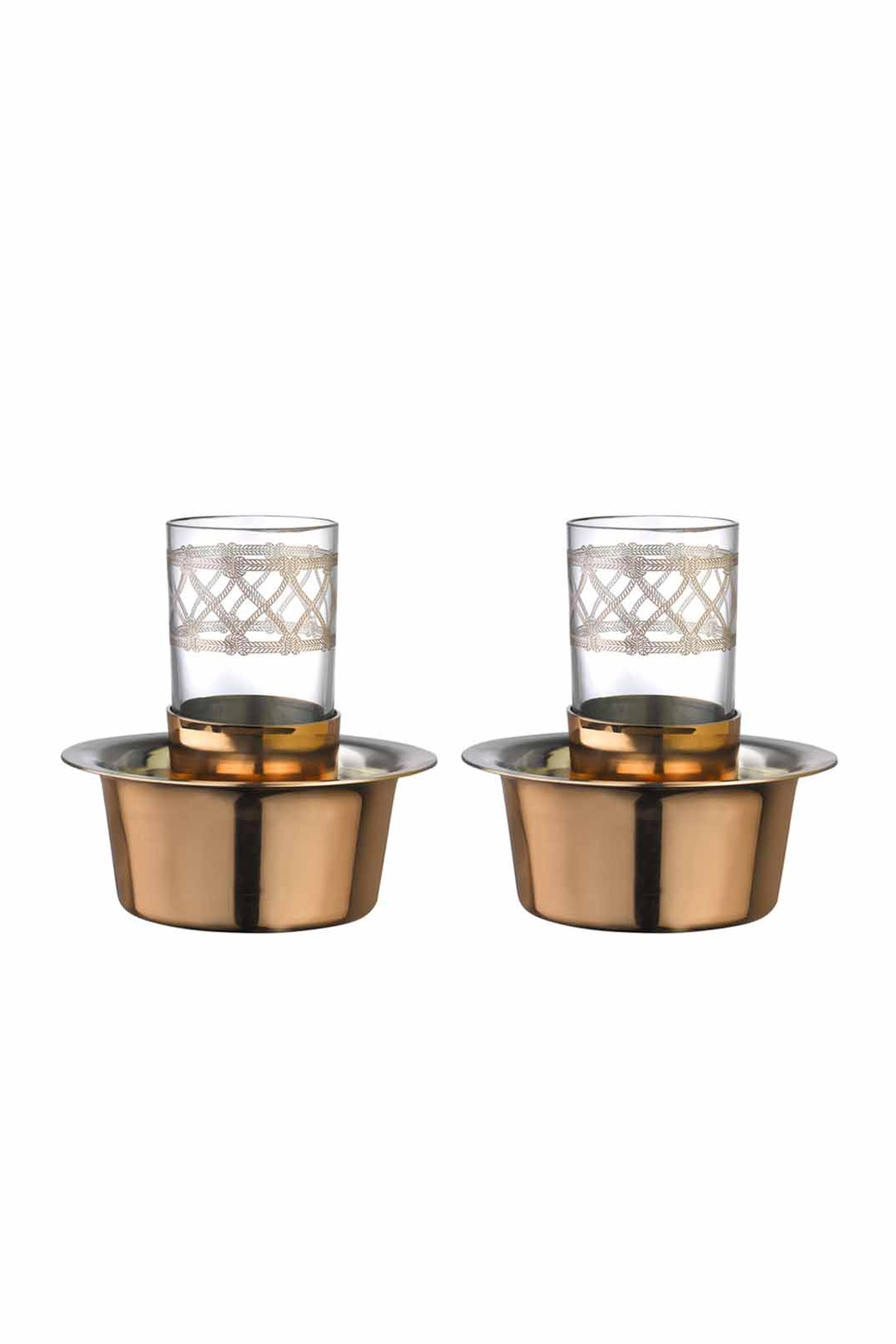 Copper Ehlikeyf Raki Set 2 pcs