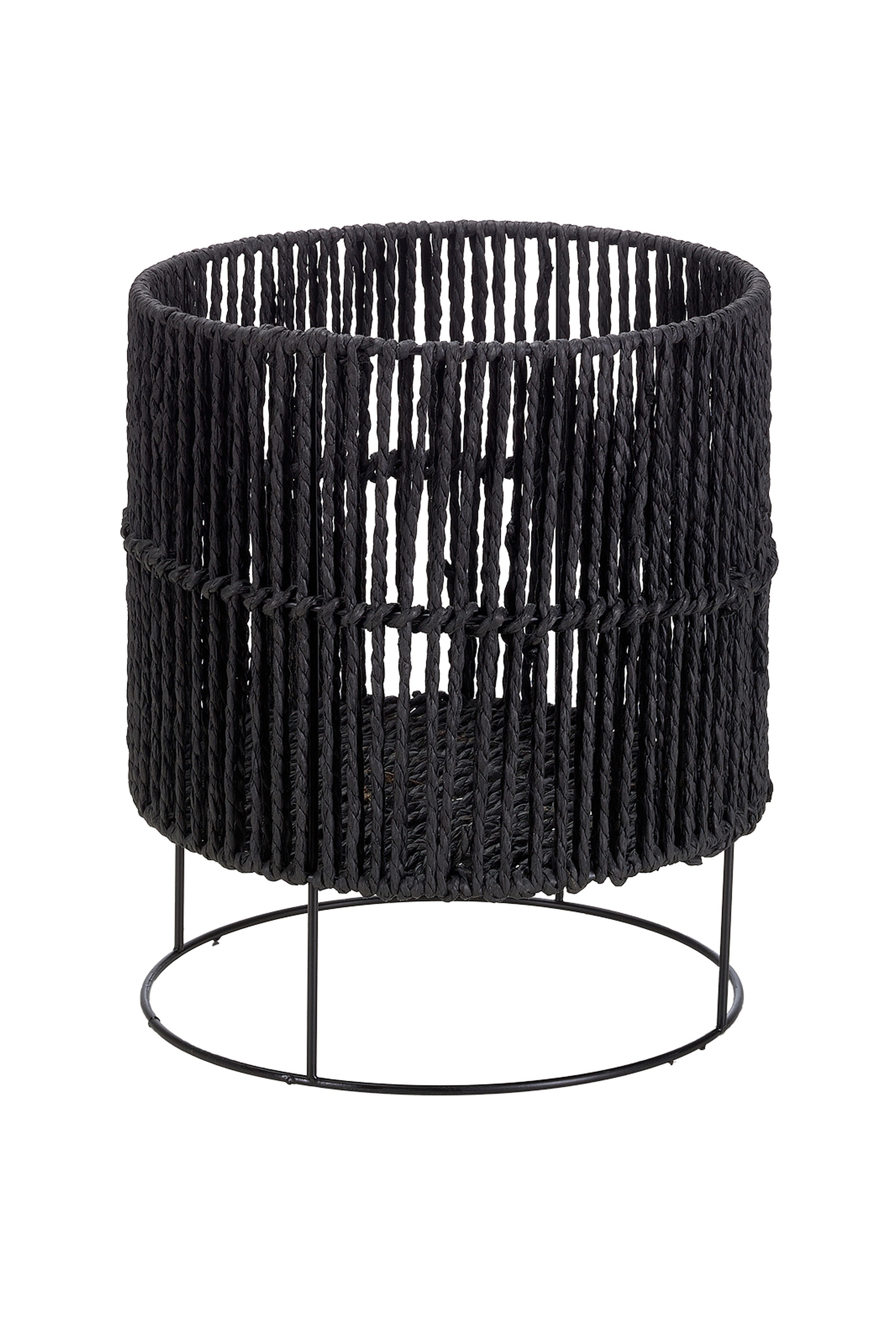 Black Doruk Flower Pot Reservoir L