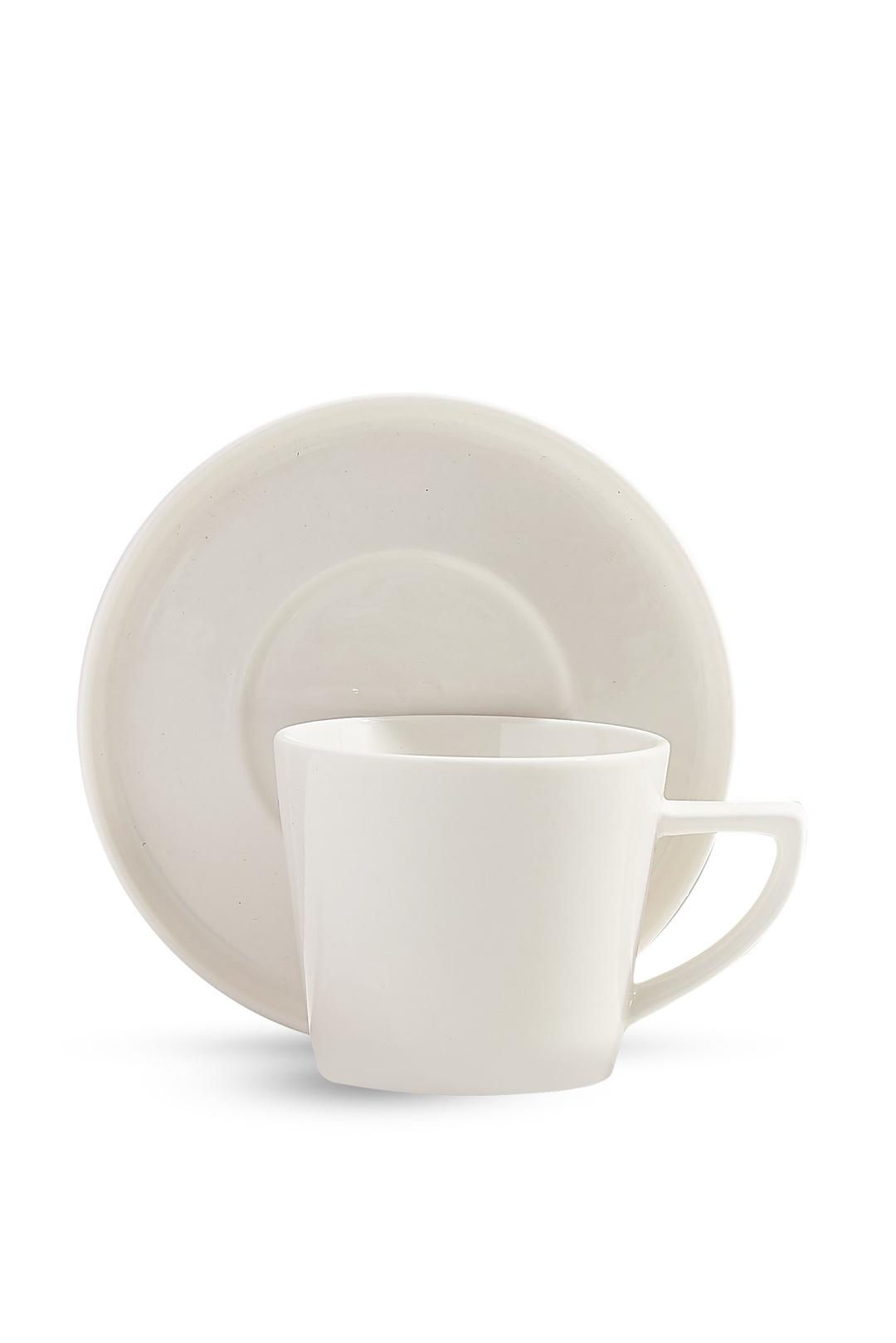 Solid Porselen Espresso Fincanı Beyaz