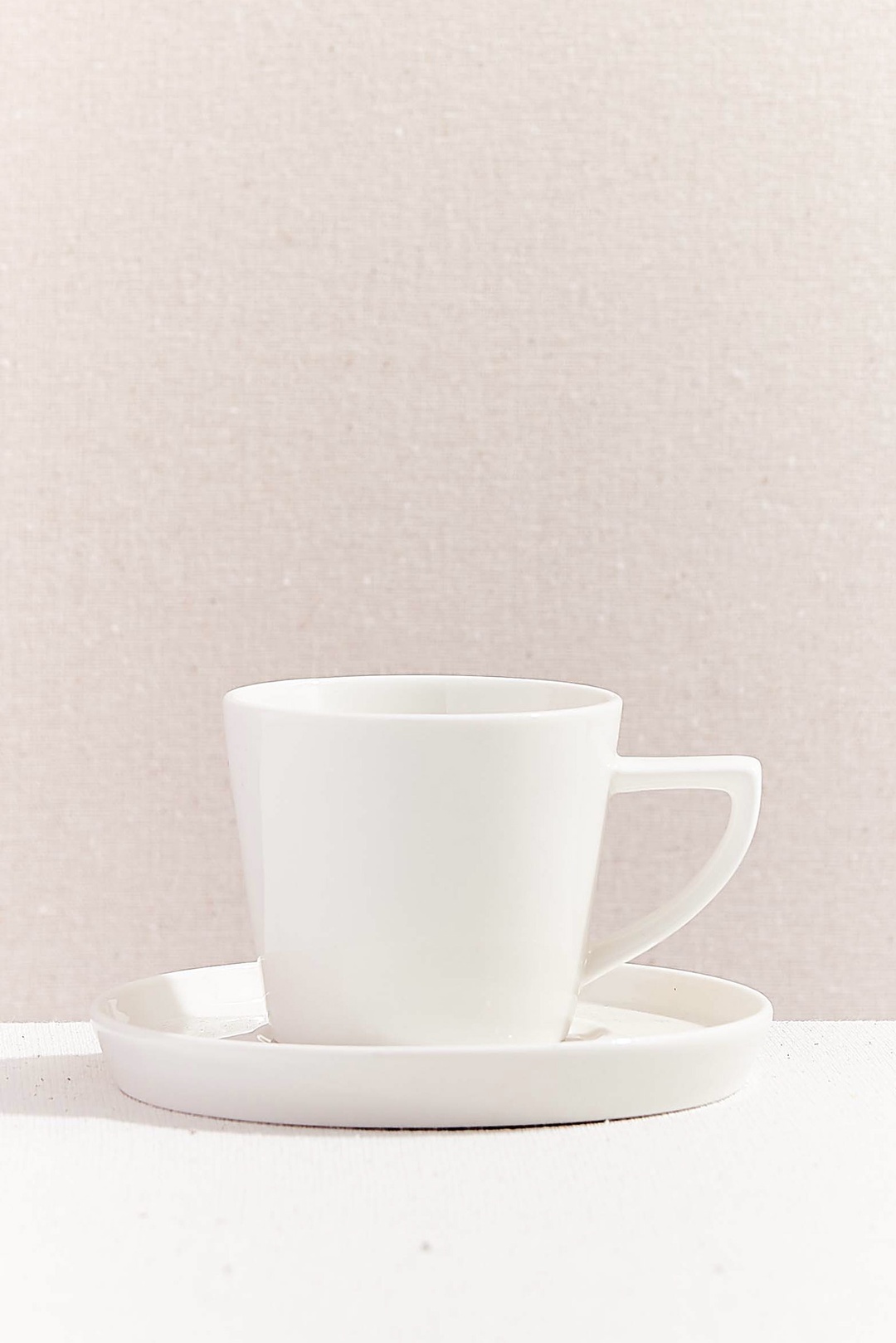 Solid Porselen Espresso Fincanı Beyaz