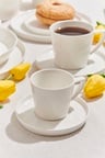 Solid Porselen Espresso Fincanı Beyaz
