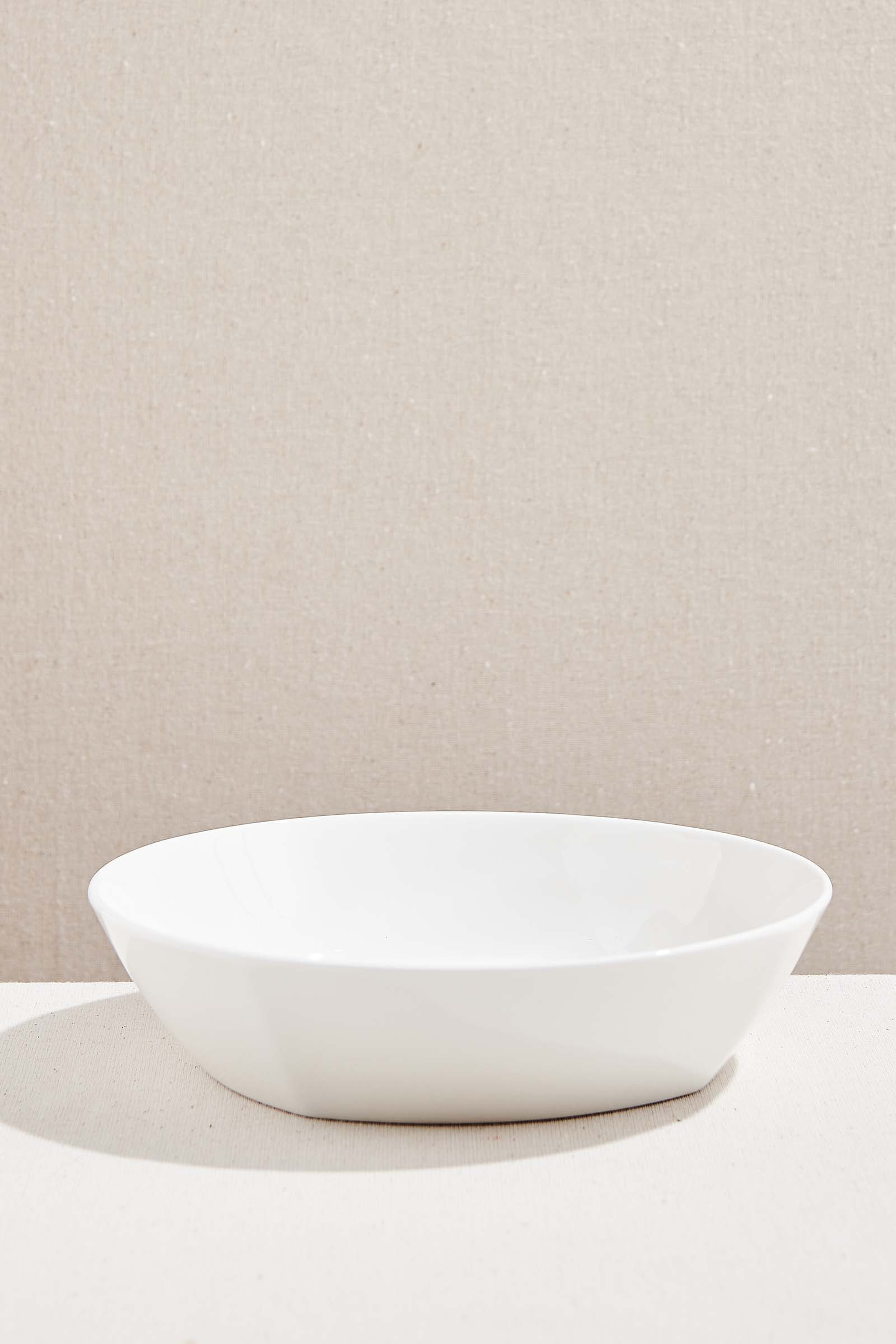 Cubic Porcelain Service Bowl