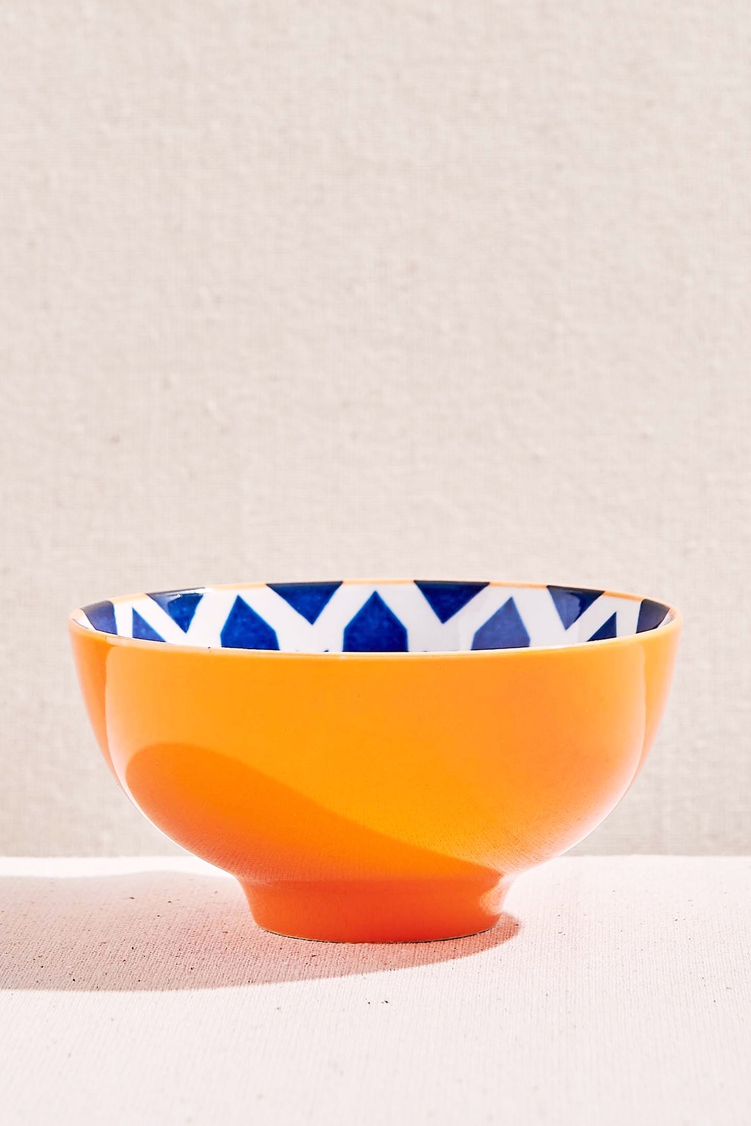 Gurle Seramik Servis Kasesi Beyaz Mavi