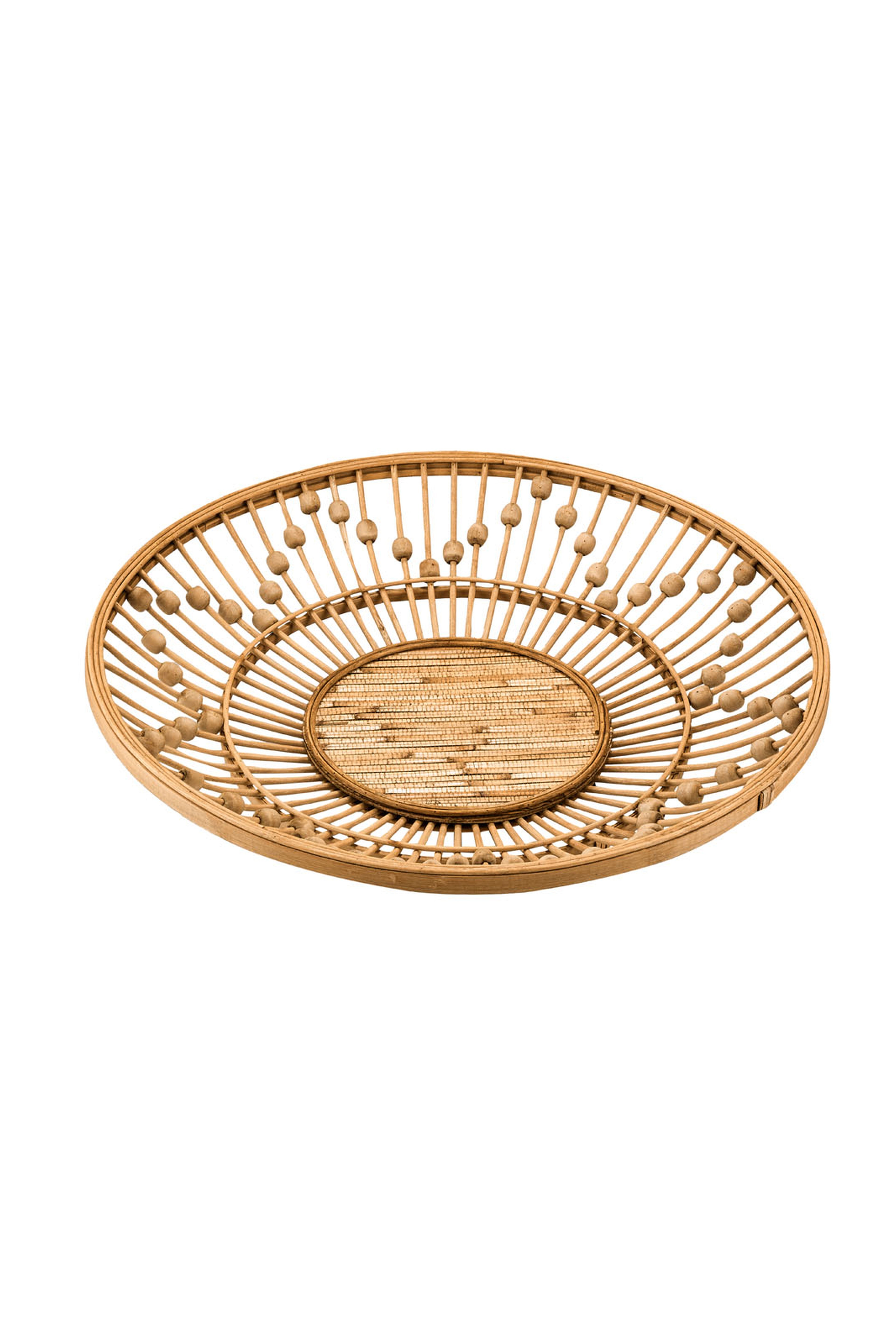Natural Bamboo Decorative Plate M