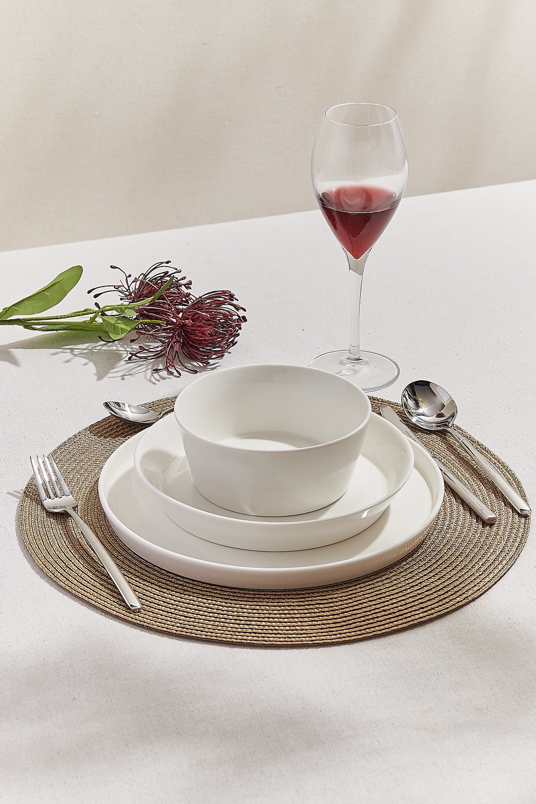 Solid Porselen Salata Kase Beyaz 14 Cm