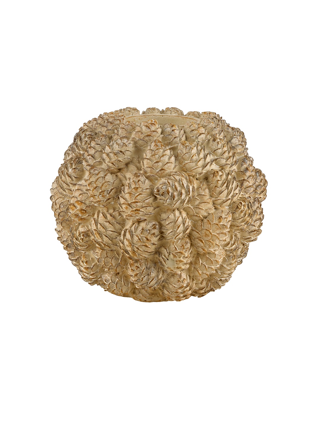 Bej Kozalak Tealight Mumluk