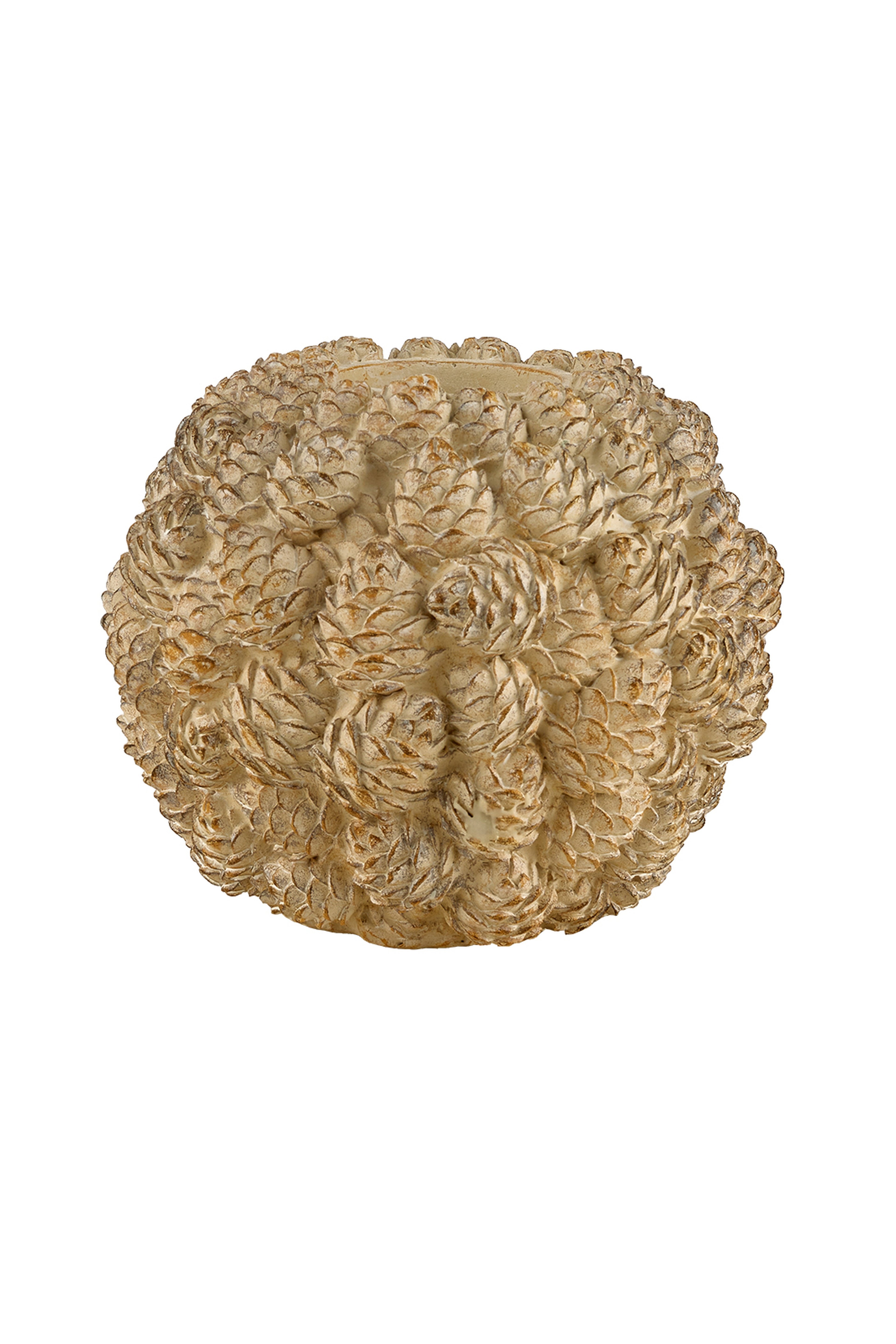 Bej Kozalak Tealight Mumluk