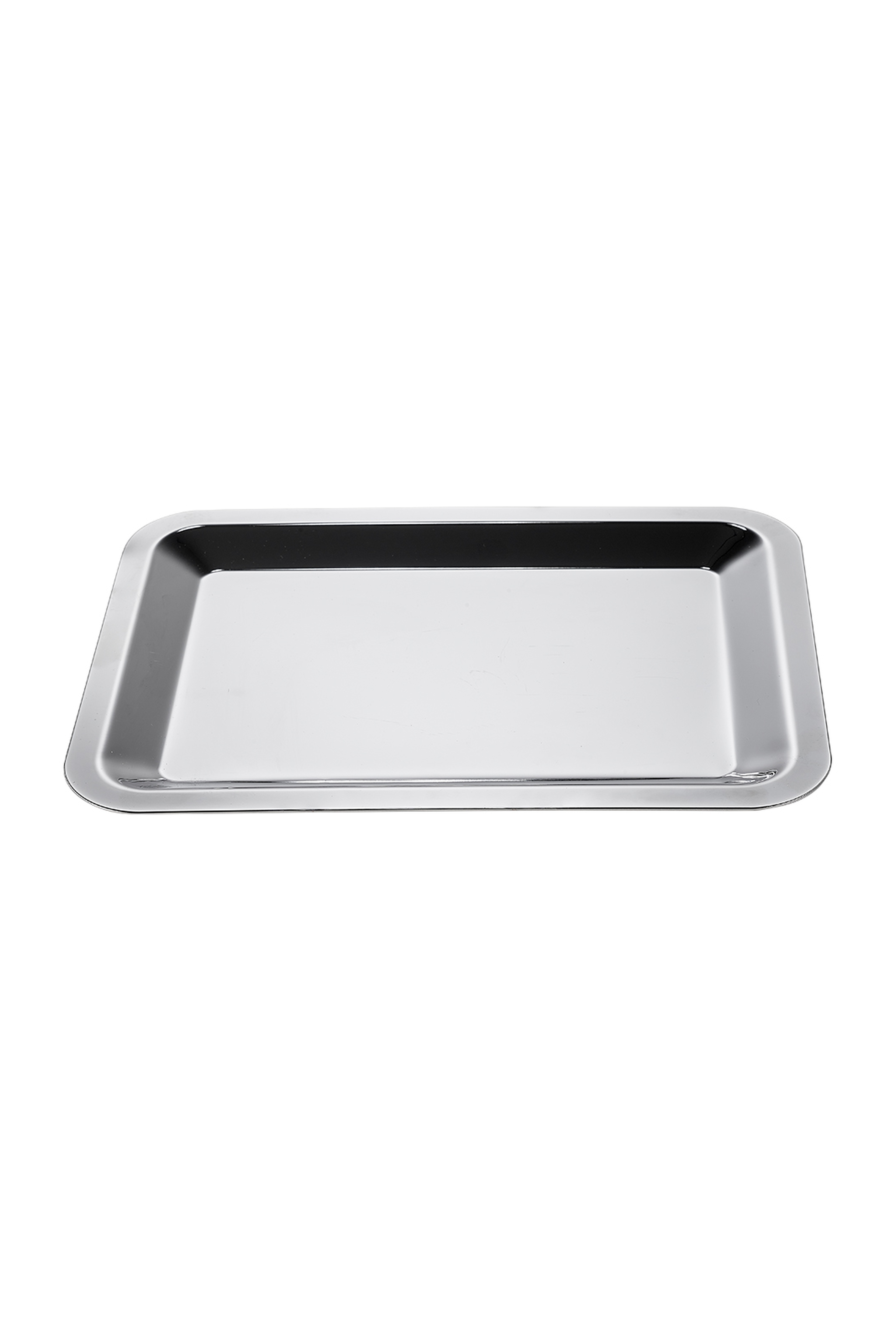 Keyif Metal Dikdörtgen Tepsi Silver