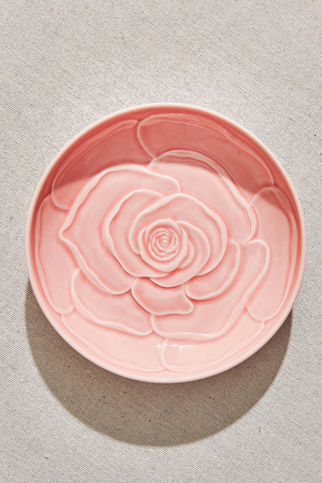 Rose Seramik Pasta Tabağı Pembe
