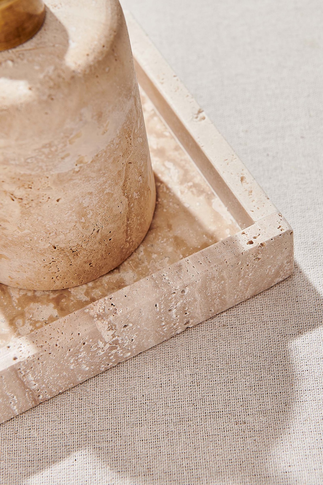 Natural Travertine Bathroom Set 3 pcs