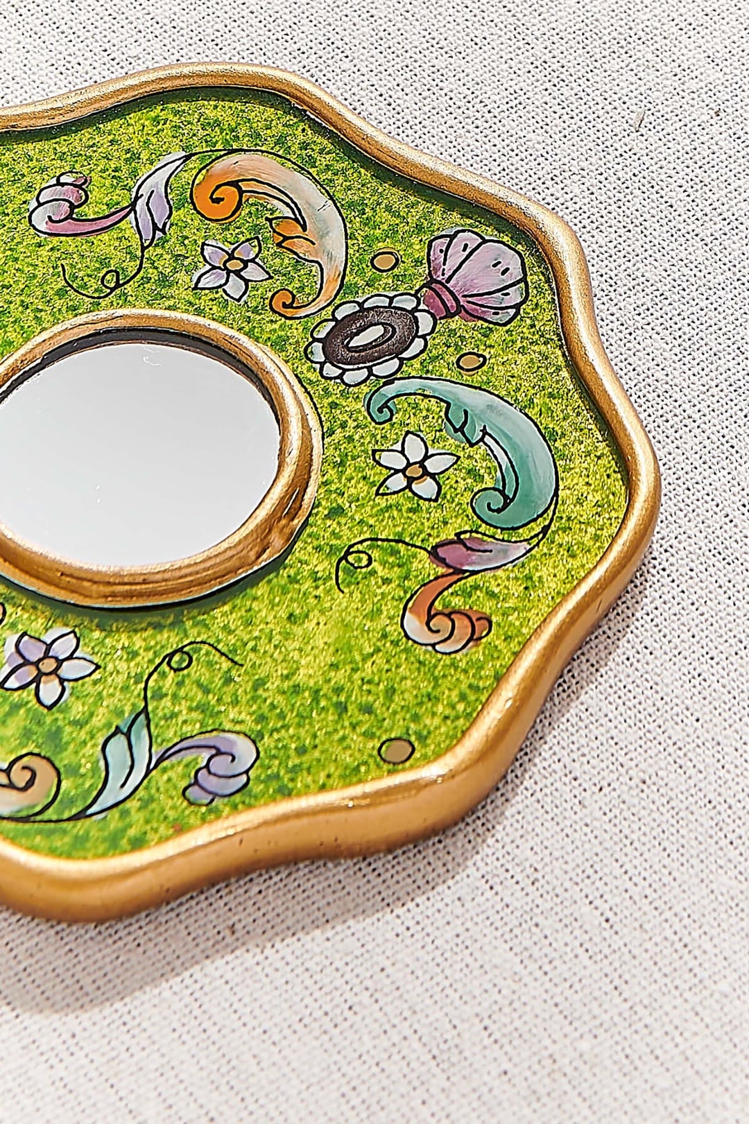Mini Çiçek Ayna 11x11x1 Cm