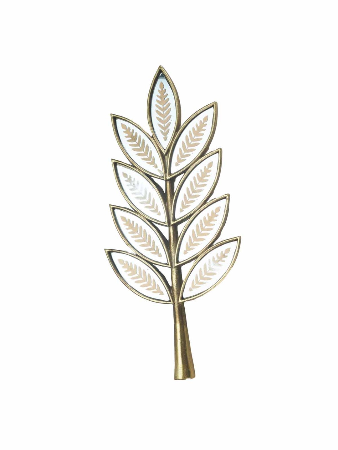 Gold Yaprak 3 Aynalı Duvar Süsü