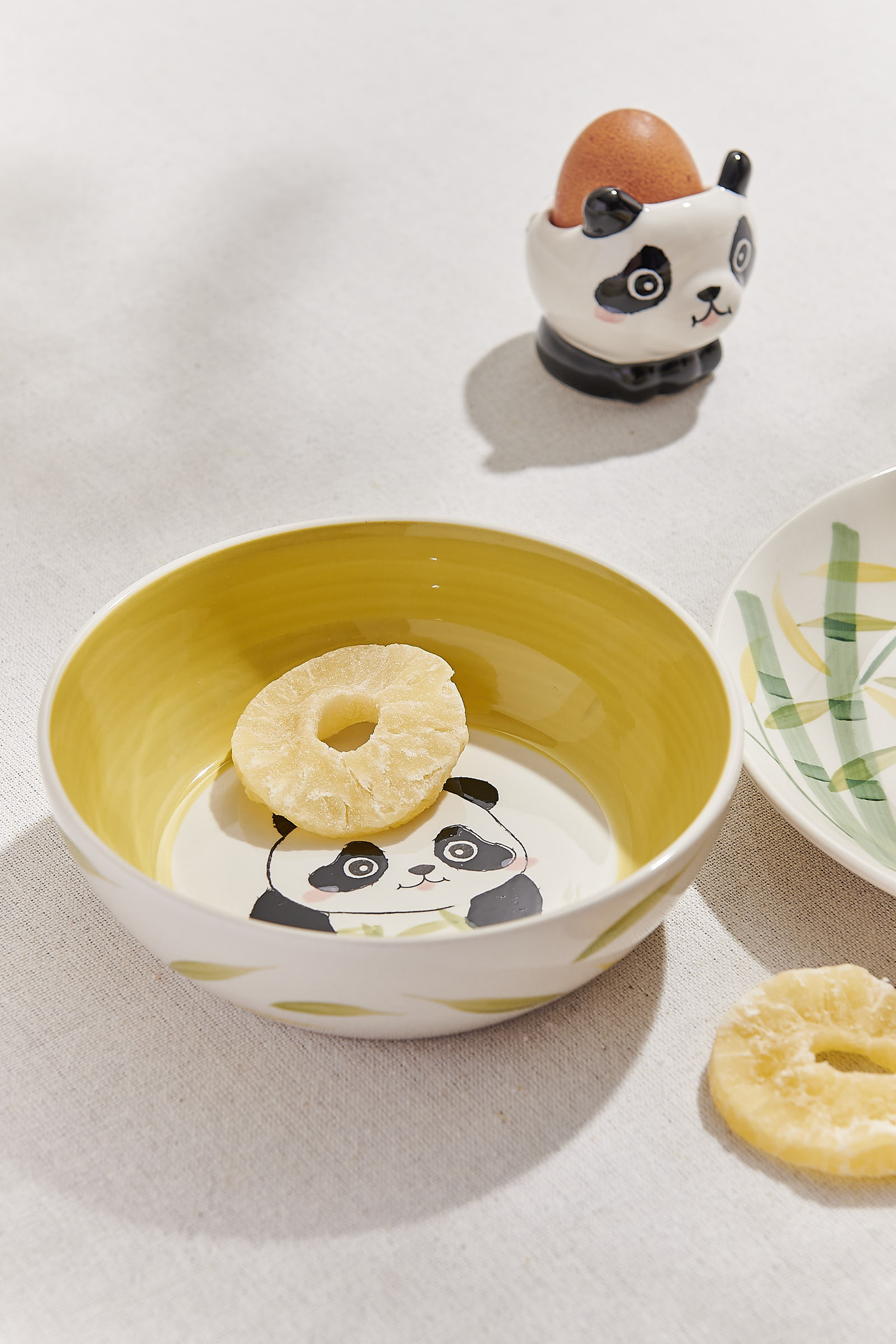 Tropical Panda Ceramic Bowl