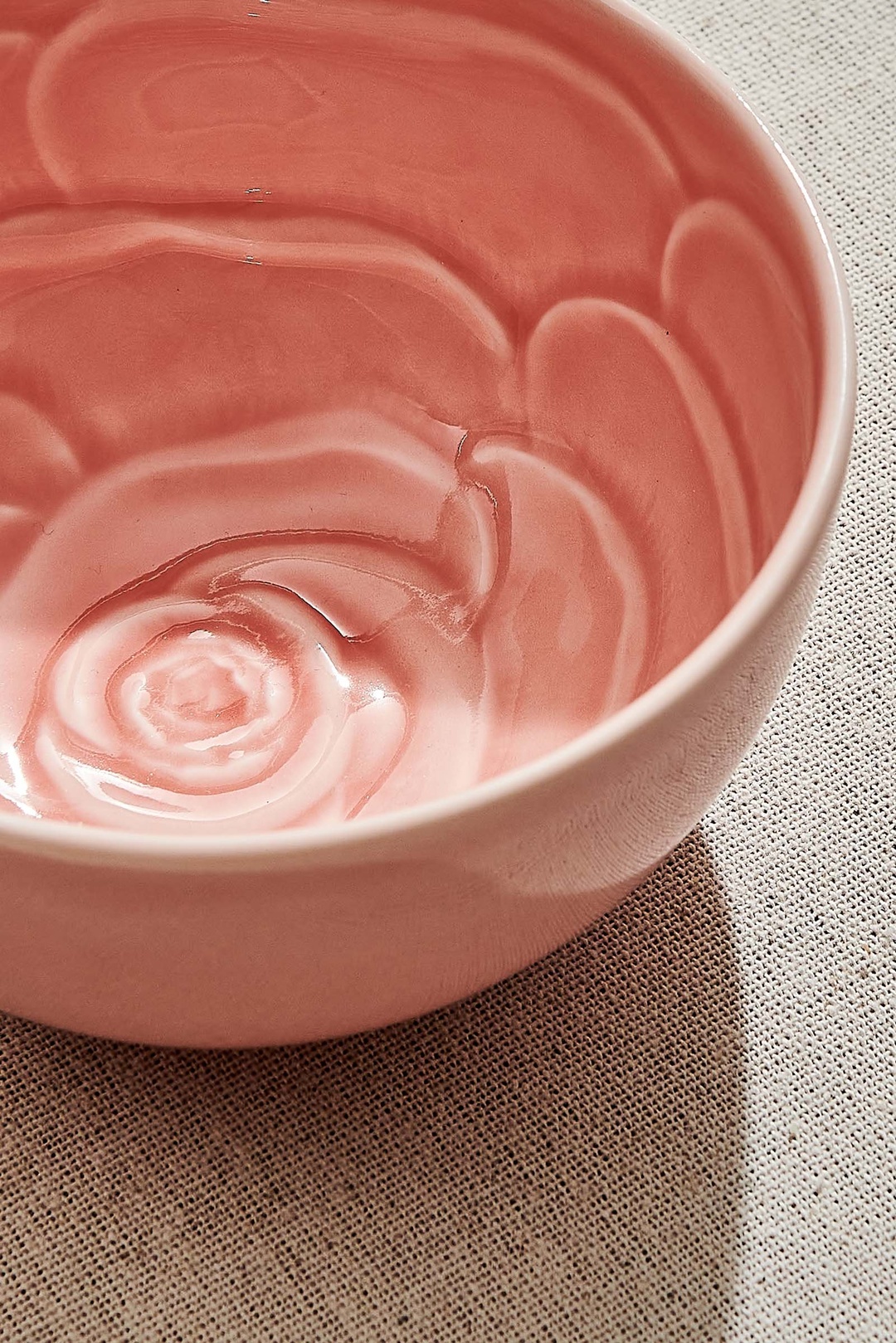 Rose Seramik Salata Kase Pembe