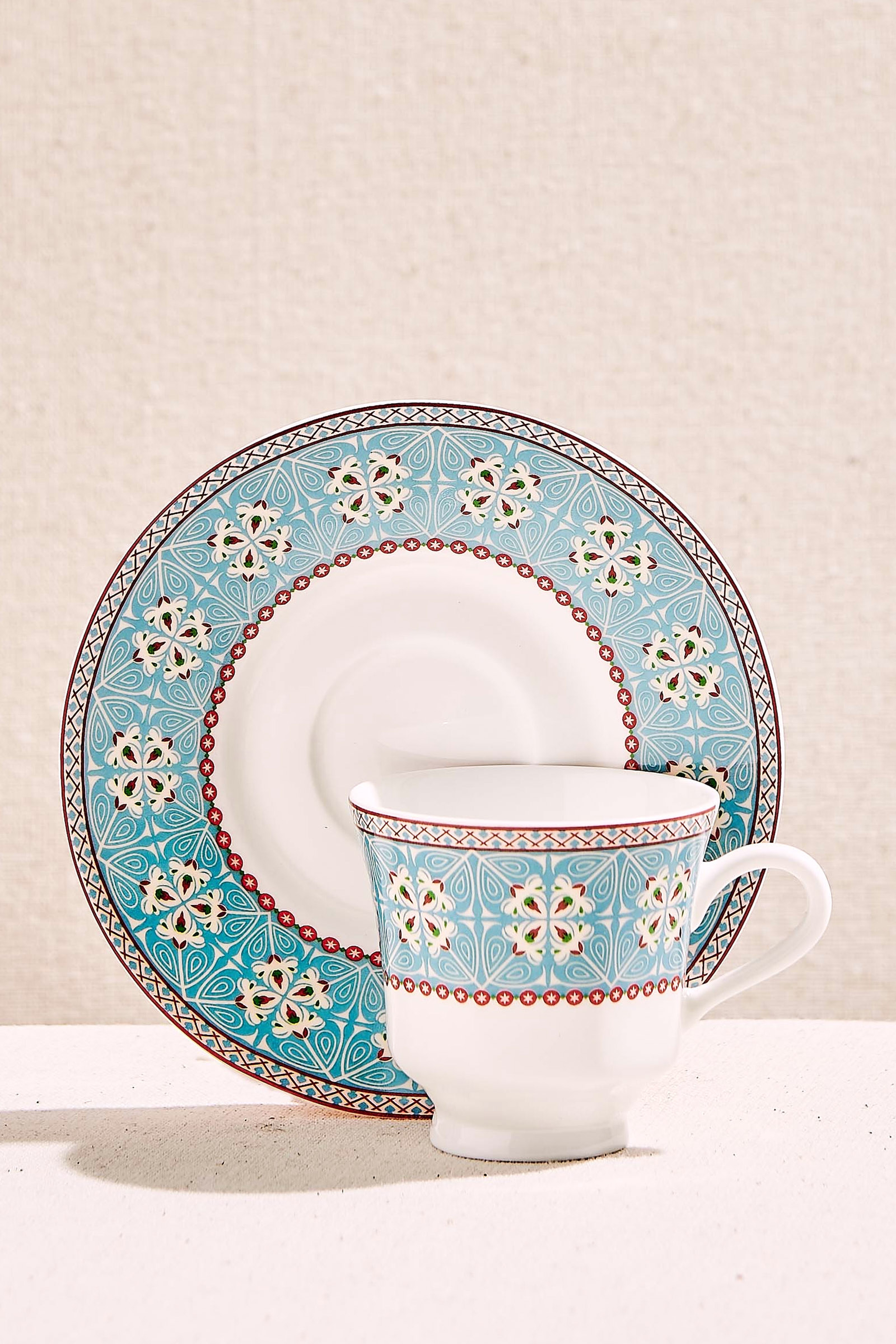Hereke Porselen Espresso Fincanı Mavi