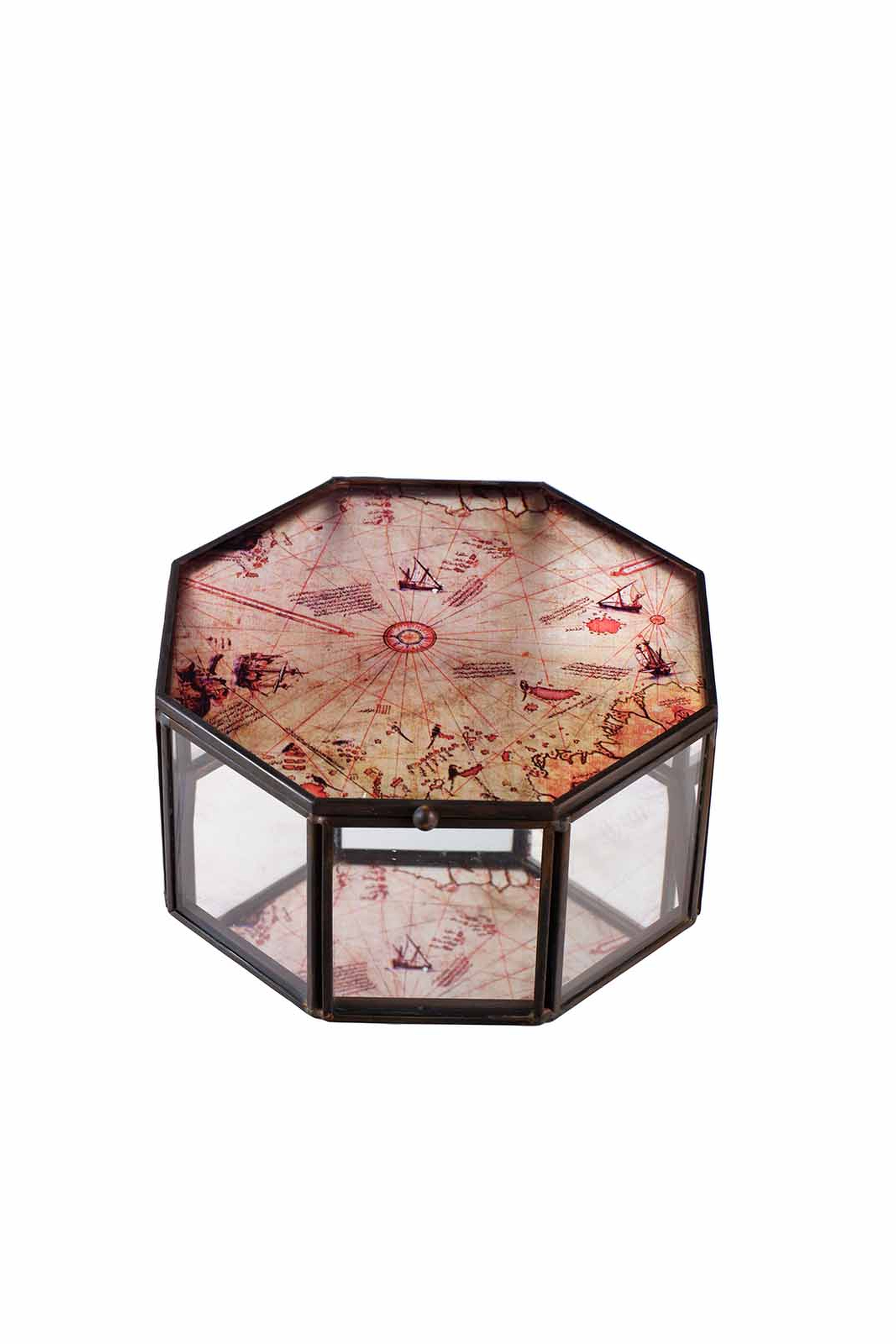 Pirİ Reis Sekizgen Kutu 12.7x12.7x6.5 cm