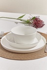 Solid Porselen Salata Kase Beyaz 14 Cm