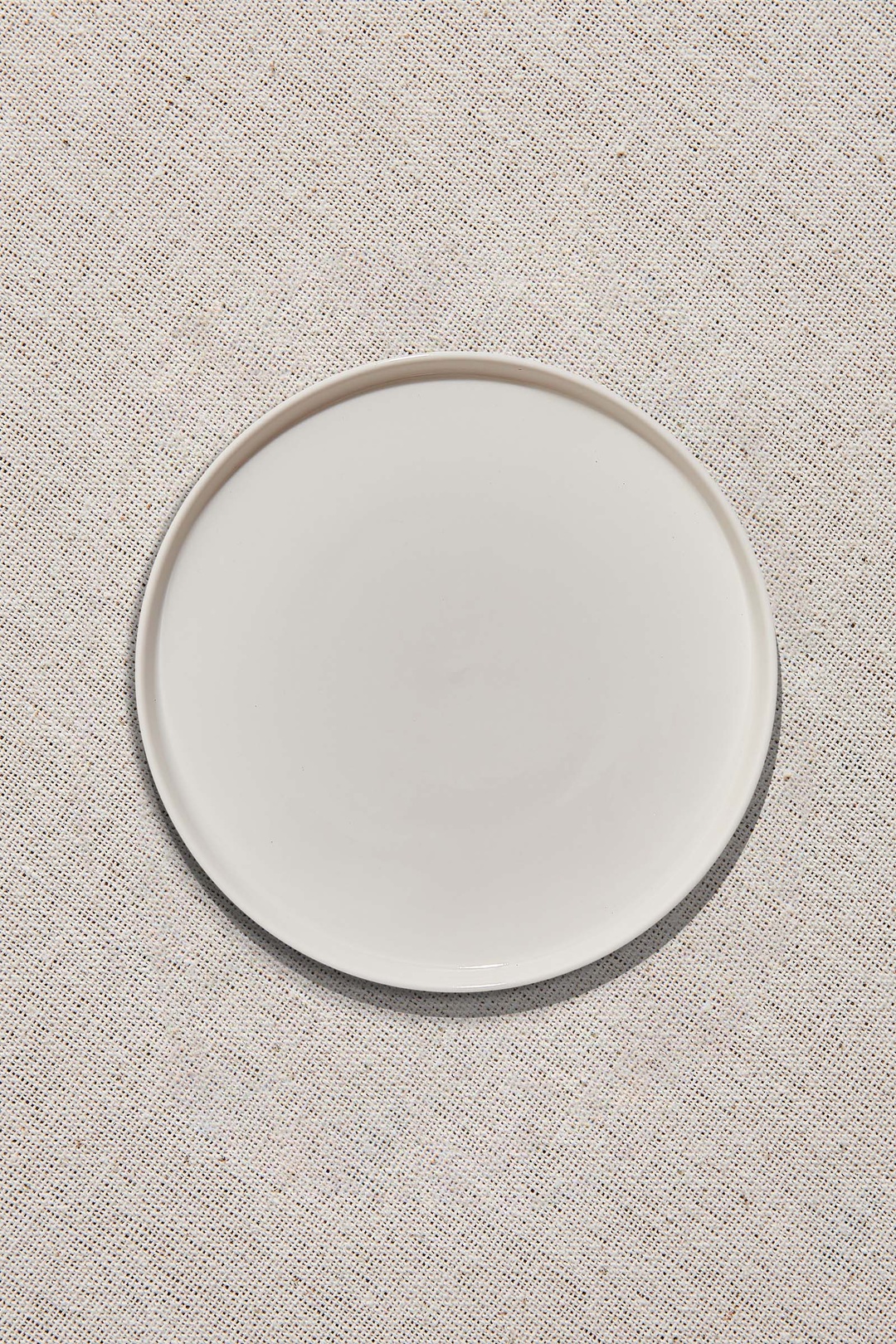 Solid Porselen Pasta Tabağı Beyaz