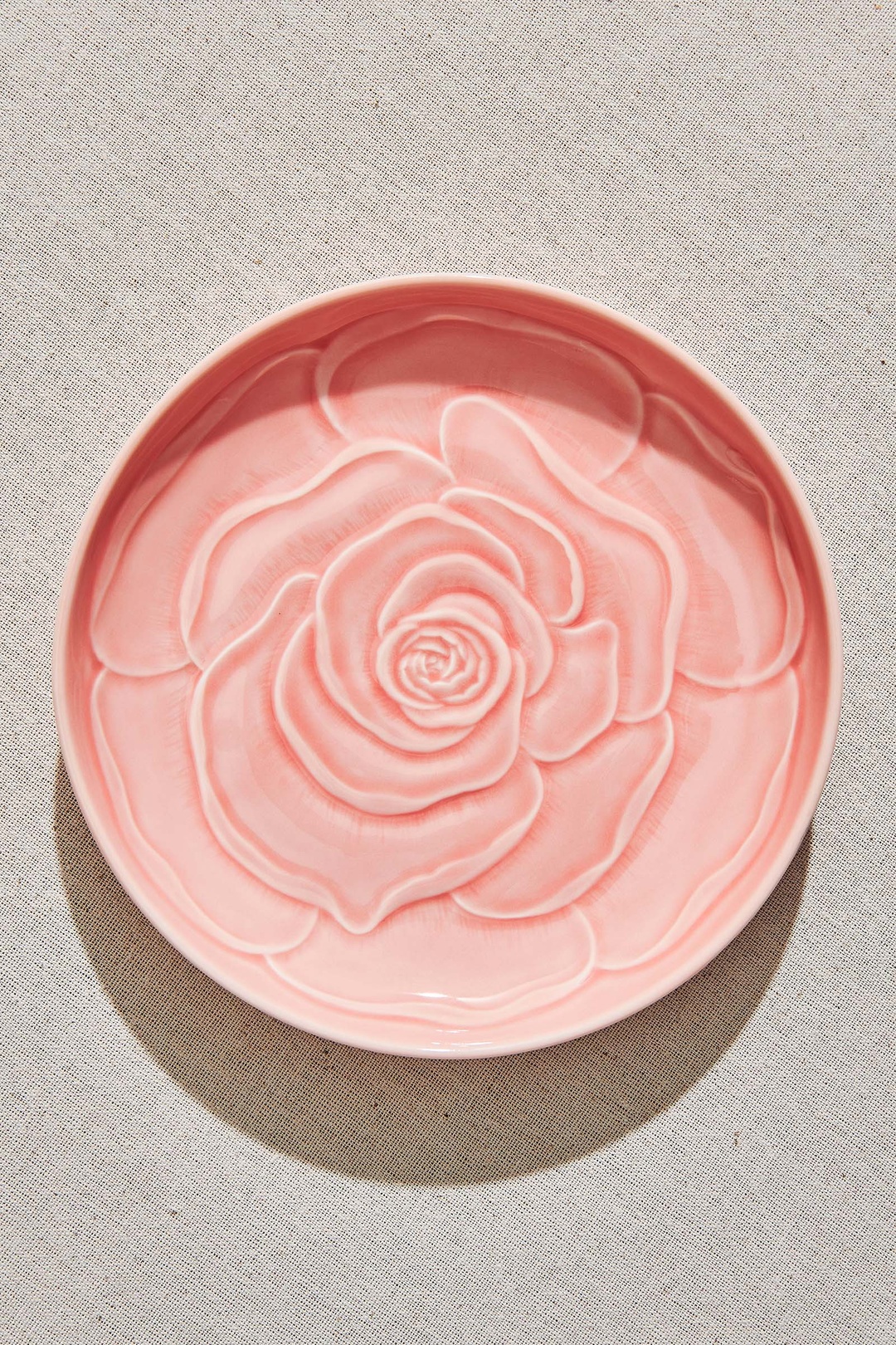 Rose Seramik Çukur Tabak Pembe