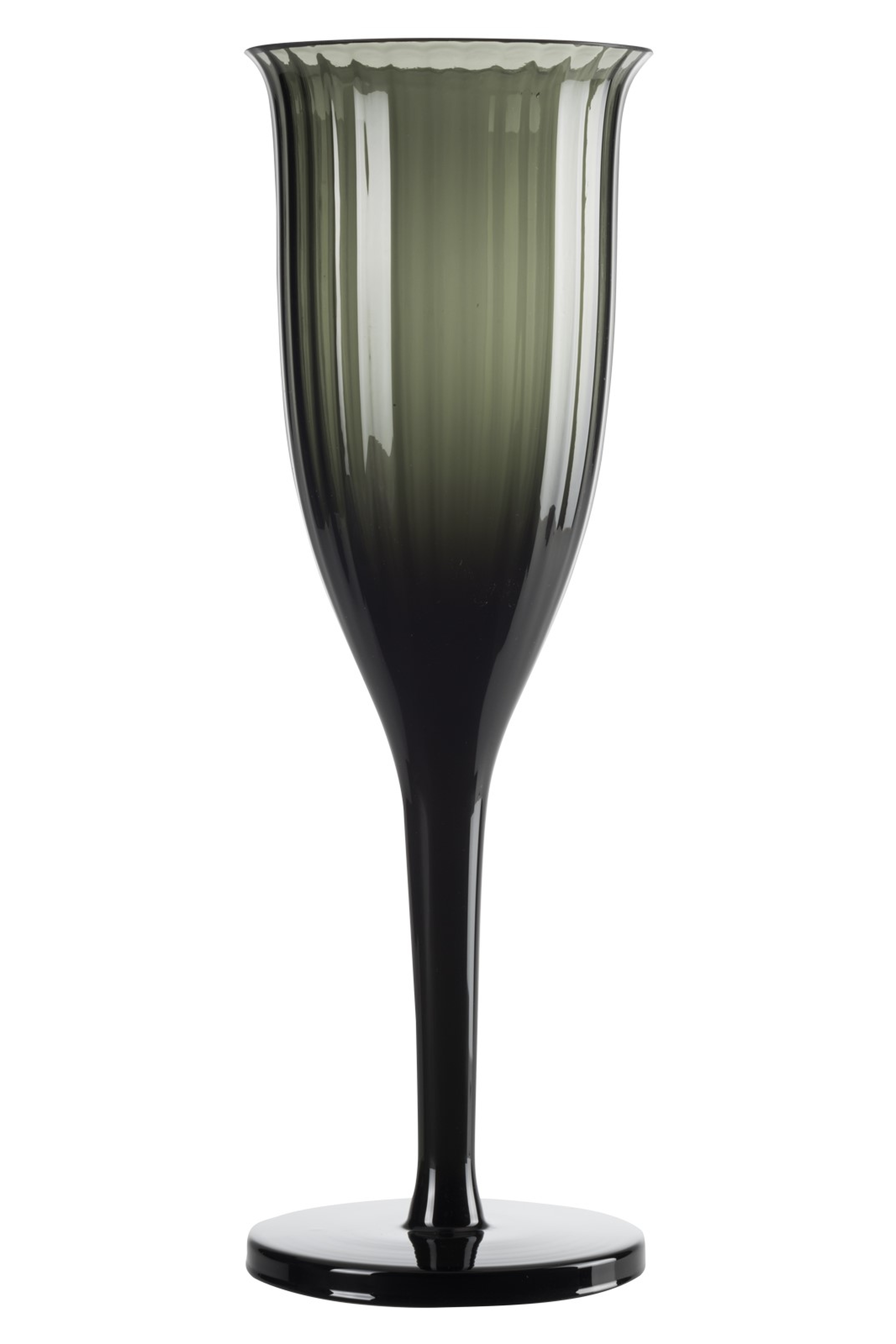 Smoked Omnia "Bey"" 4-Piece Champagne Glass"
