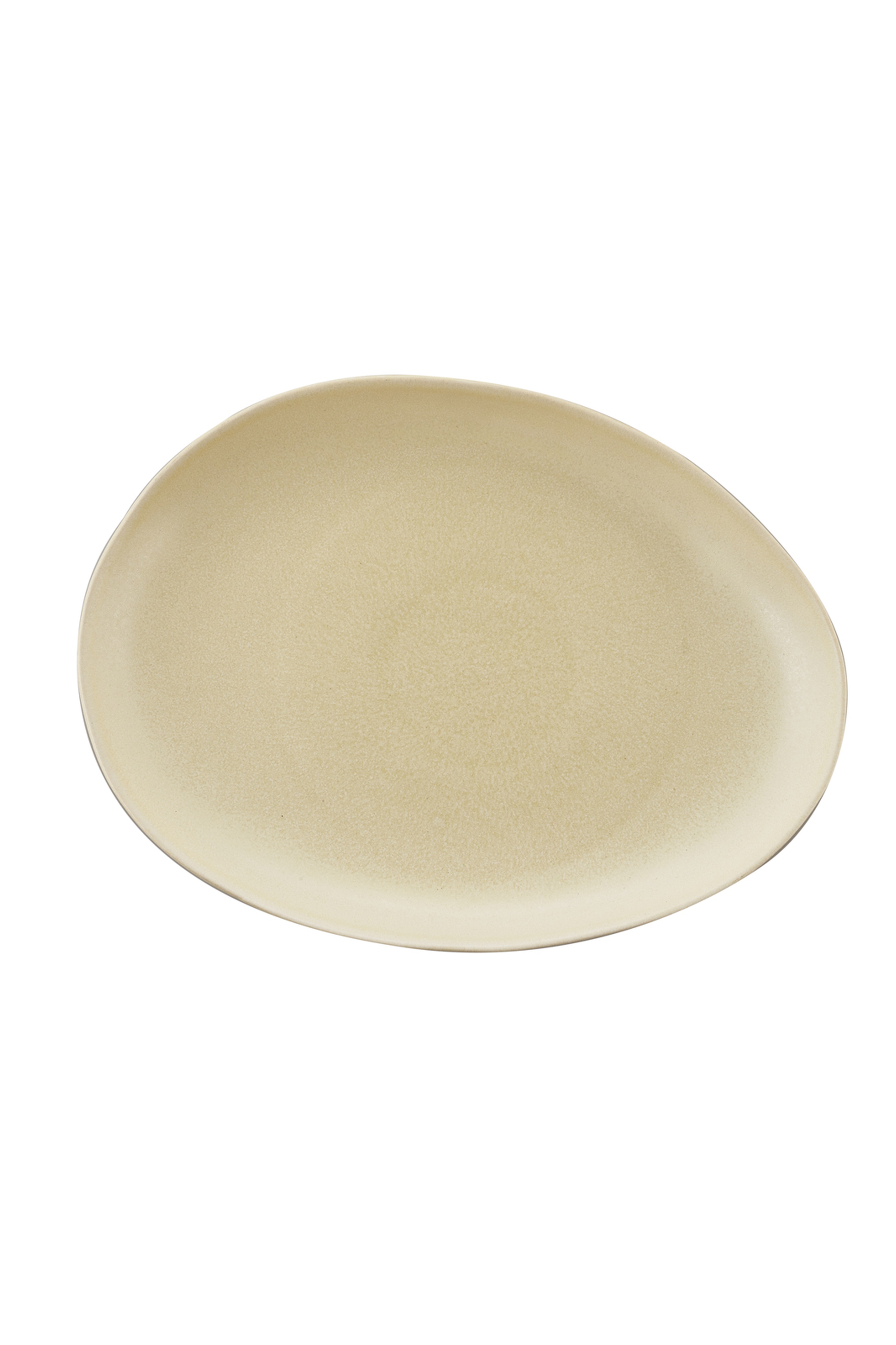 Petra Cream Ceramic Dinner Plate