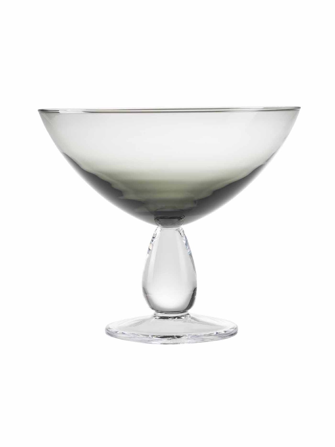 Ayaklı Servis Tabağı 25 cm Smoke