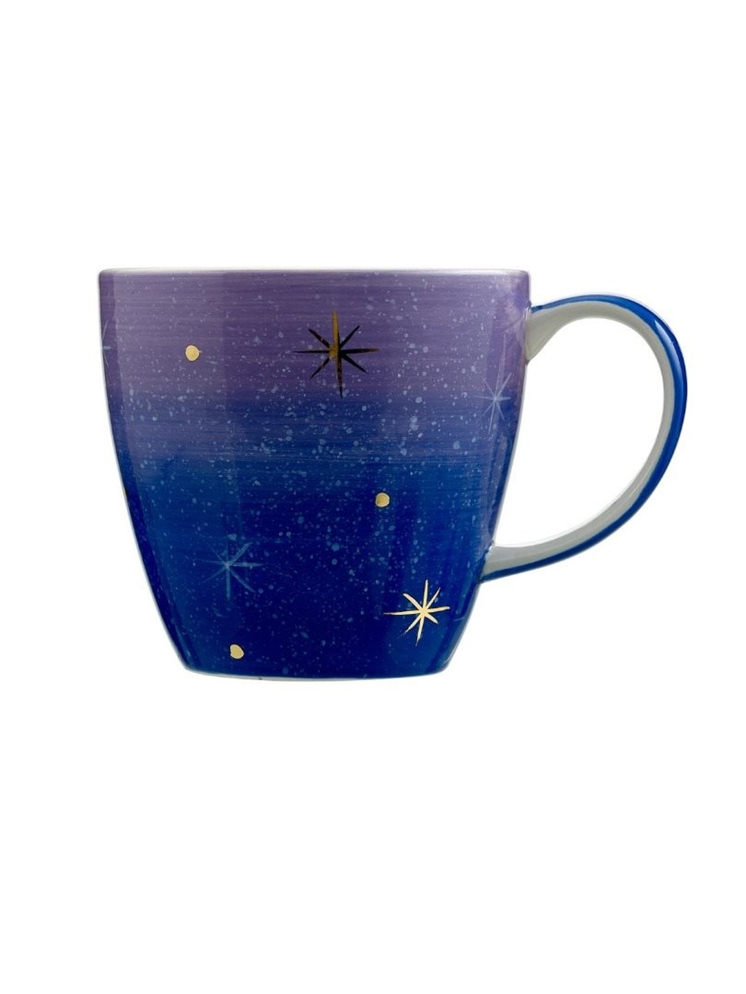 Lila Starry Night Seramik Kupa Mavi