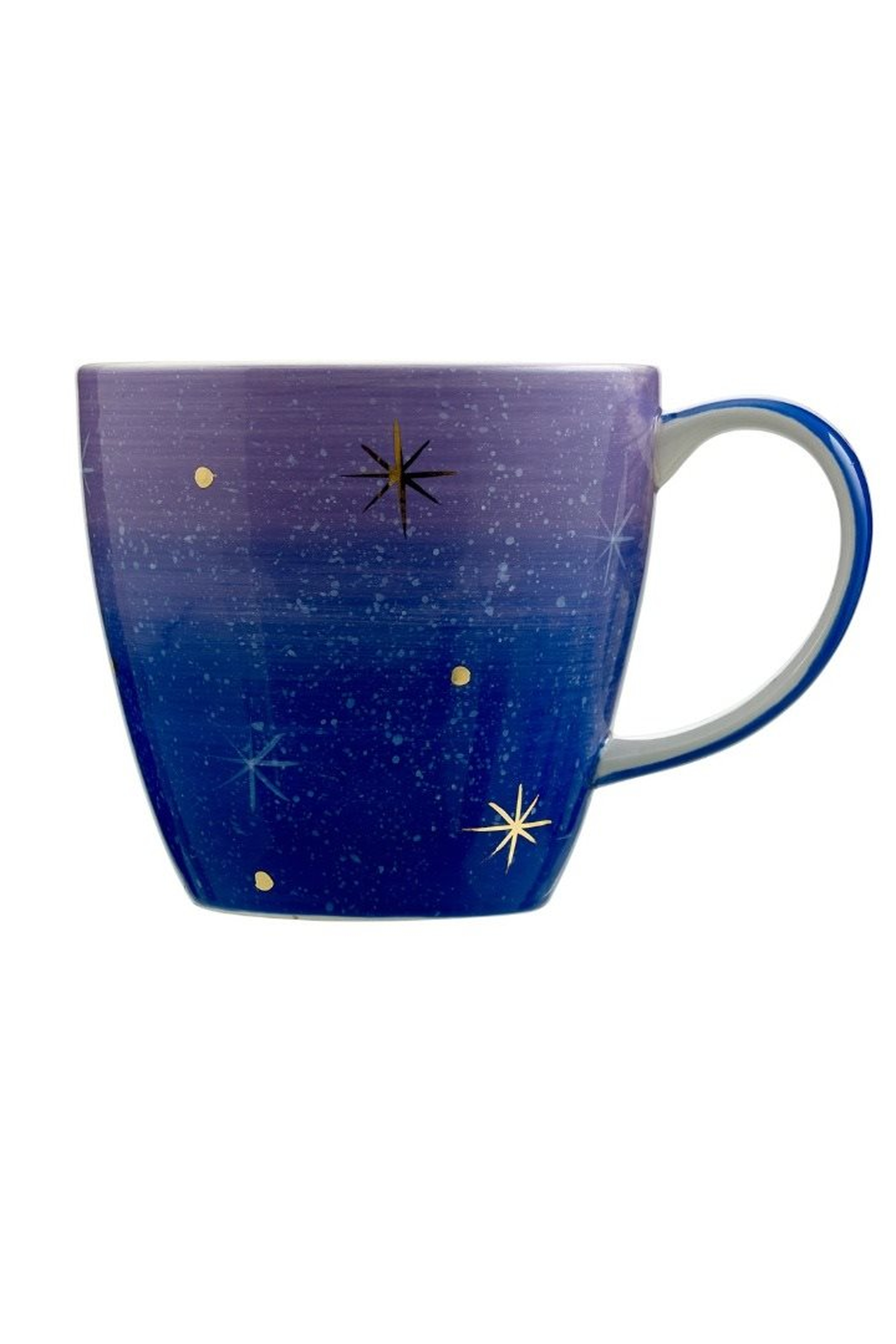Lila Starry Night Seramik Kupa Mavi