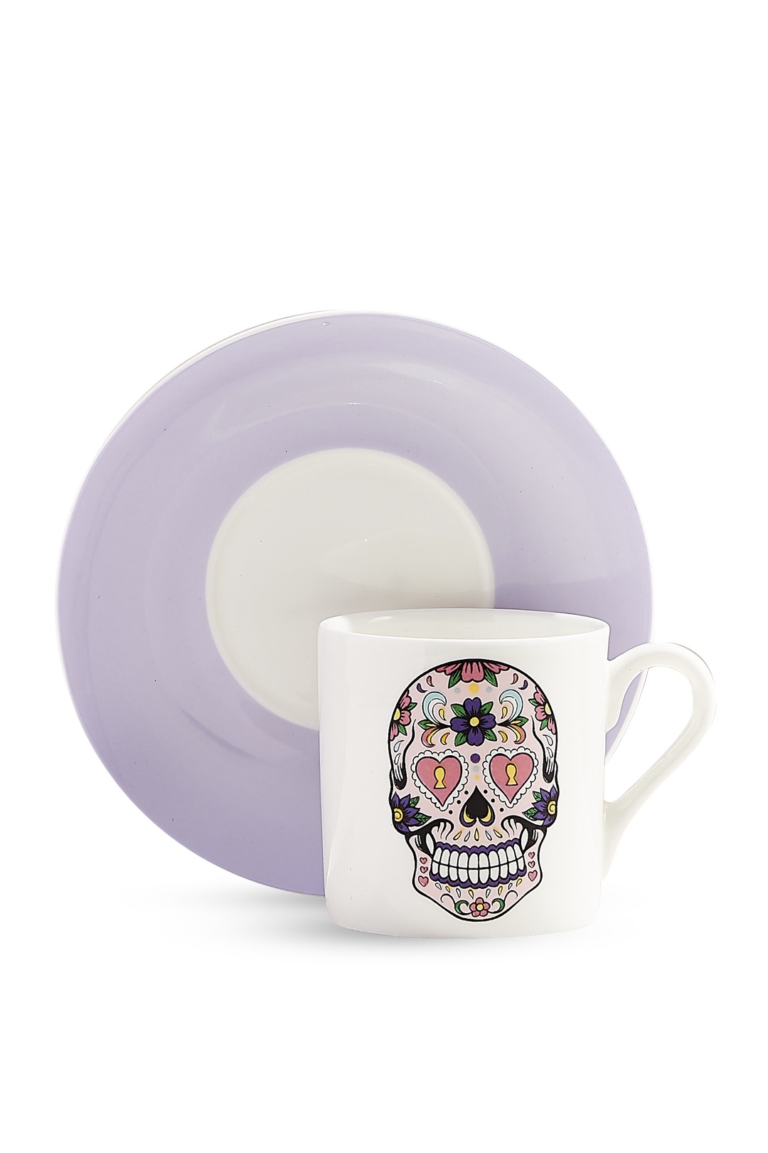Pembe Skull4Her Porselen Fincan Seti 2'li