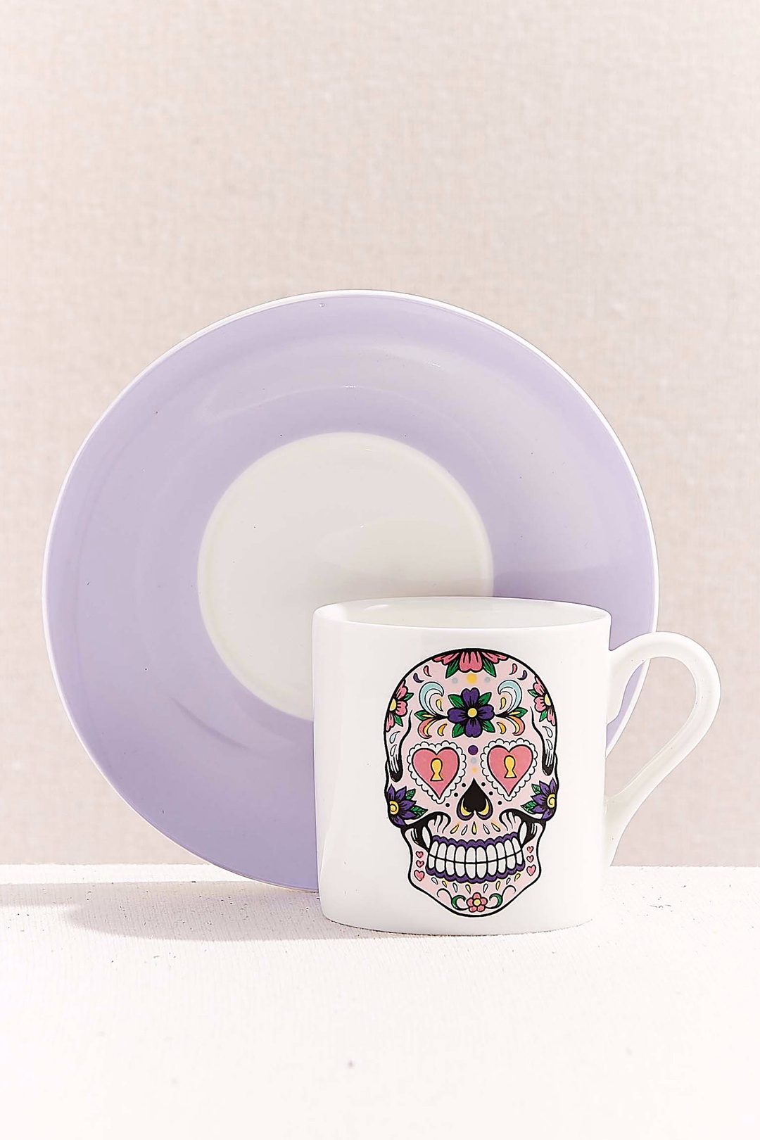 Pembe Skull4Her Porselen Fincan Seti 2'li