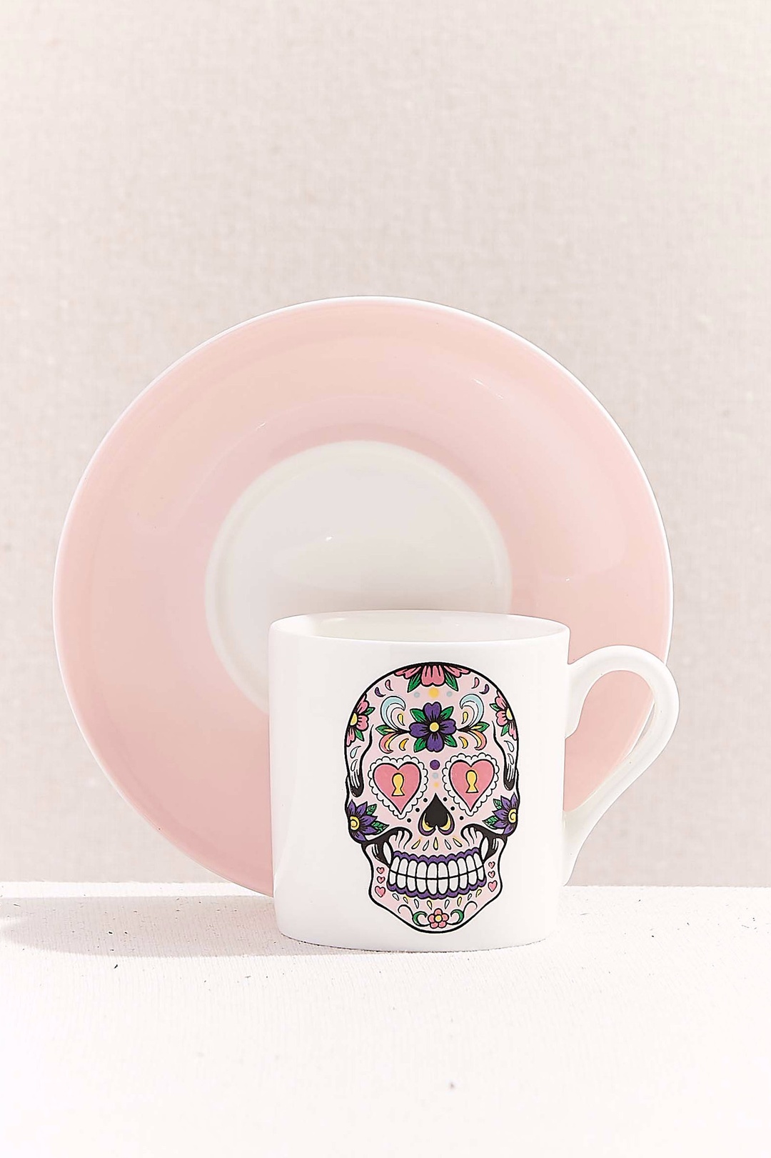 Pembe Skull4Her Porselen Fincan Seti 2'li