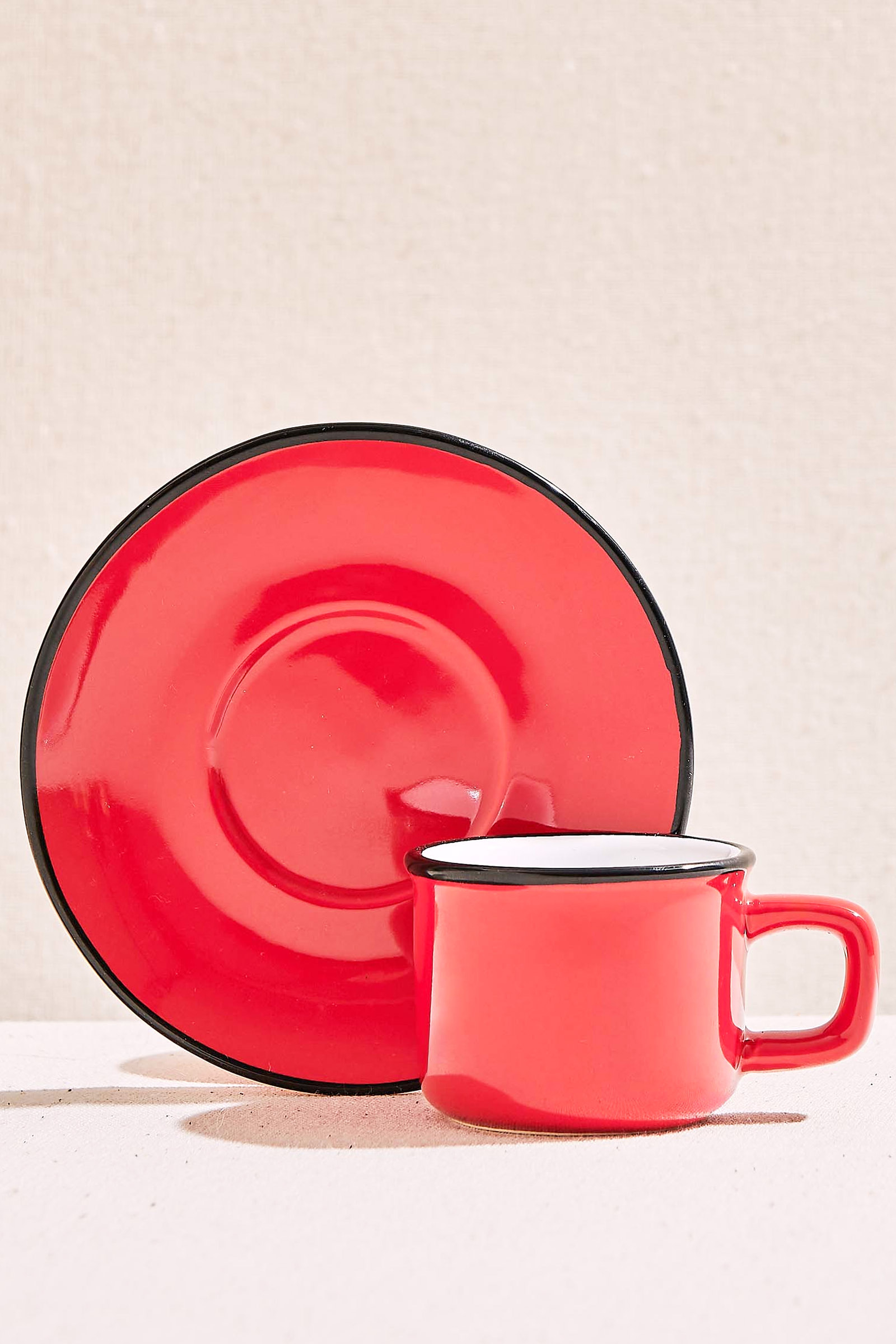 Electrum Seramik Espresso Fincanı Kırmızı