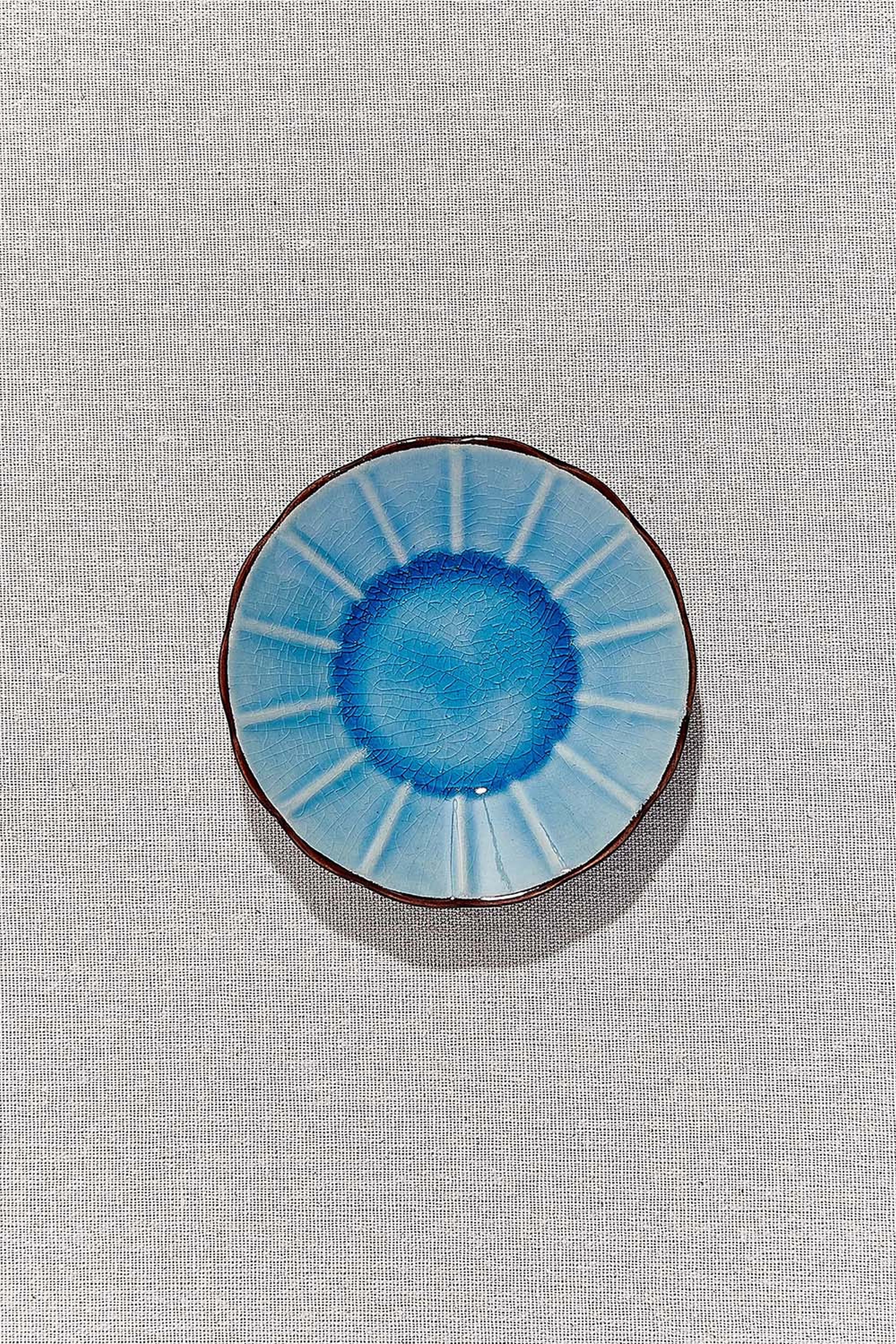 Turquoise Persian Ceramic Tea Plate