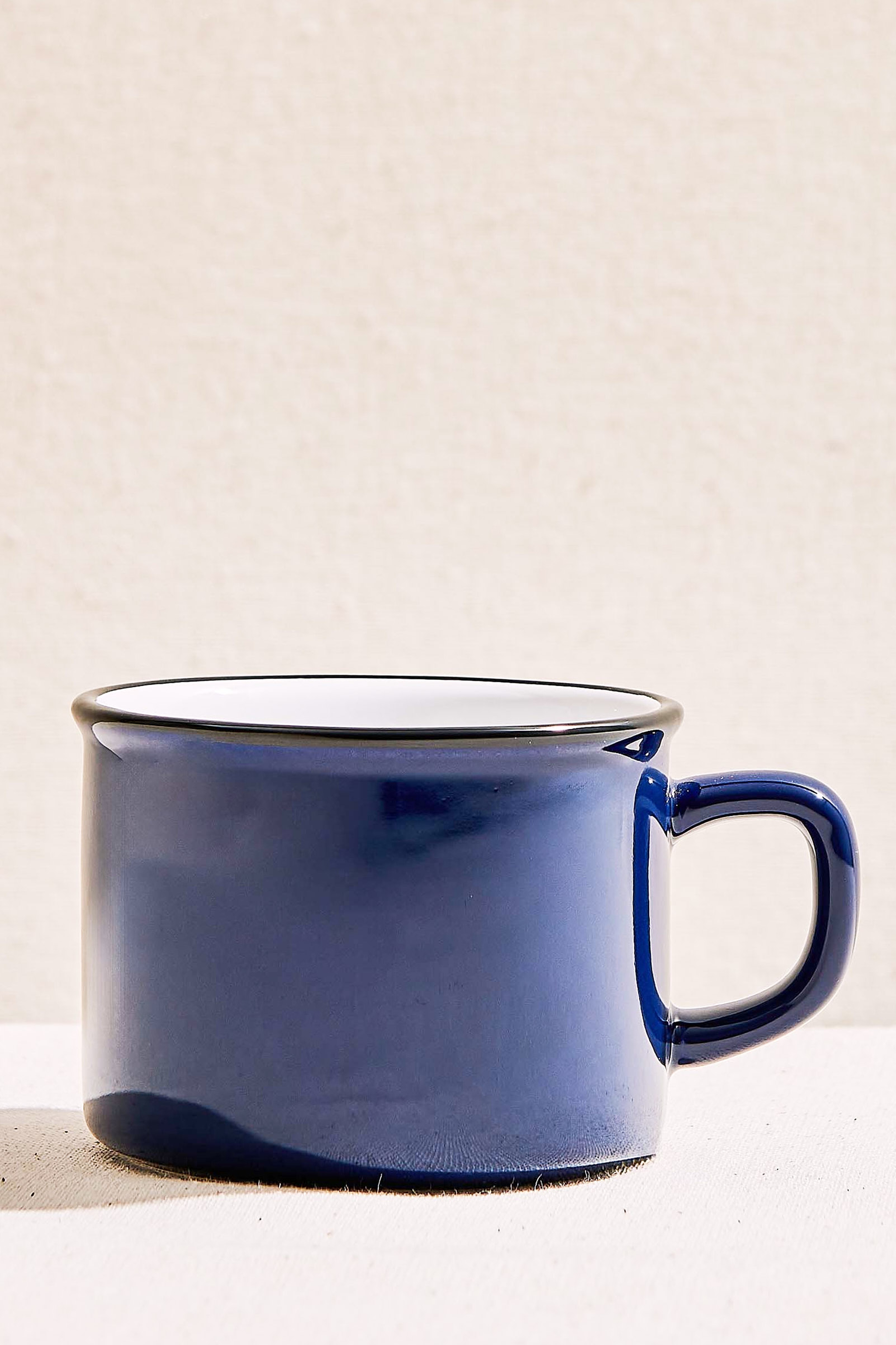 Navy Blue Electrum Ceramic Mug