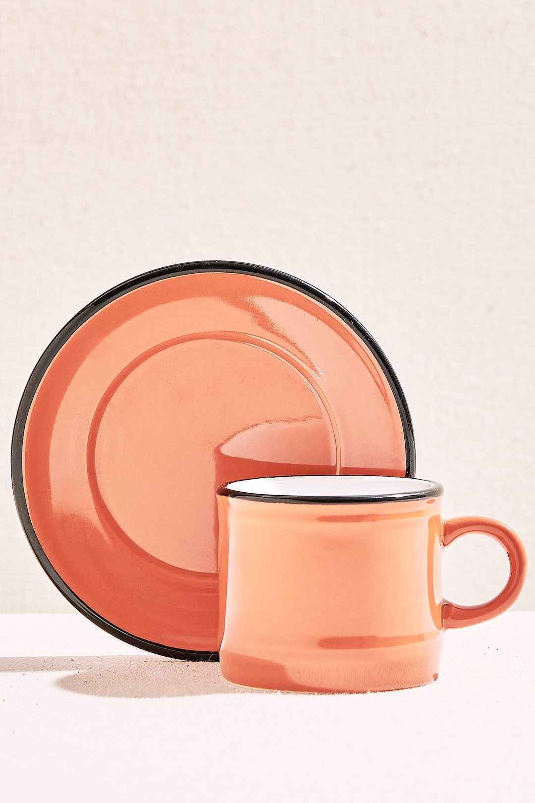 Electrum Turuncu / Bej Seramik Espresso Fincanı